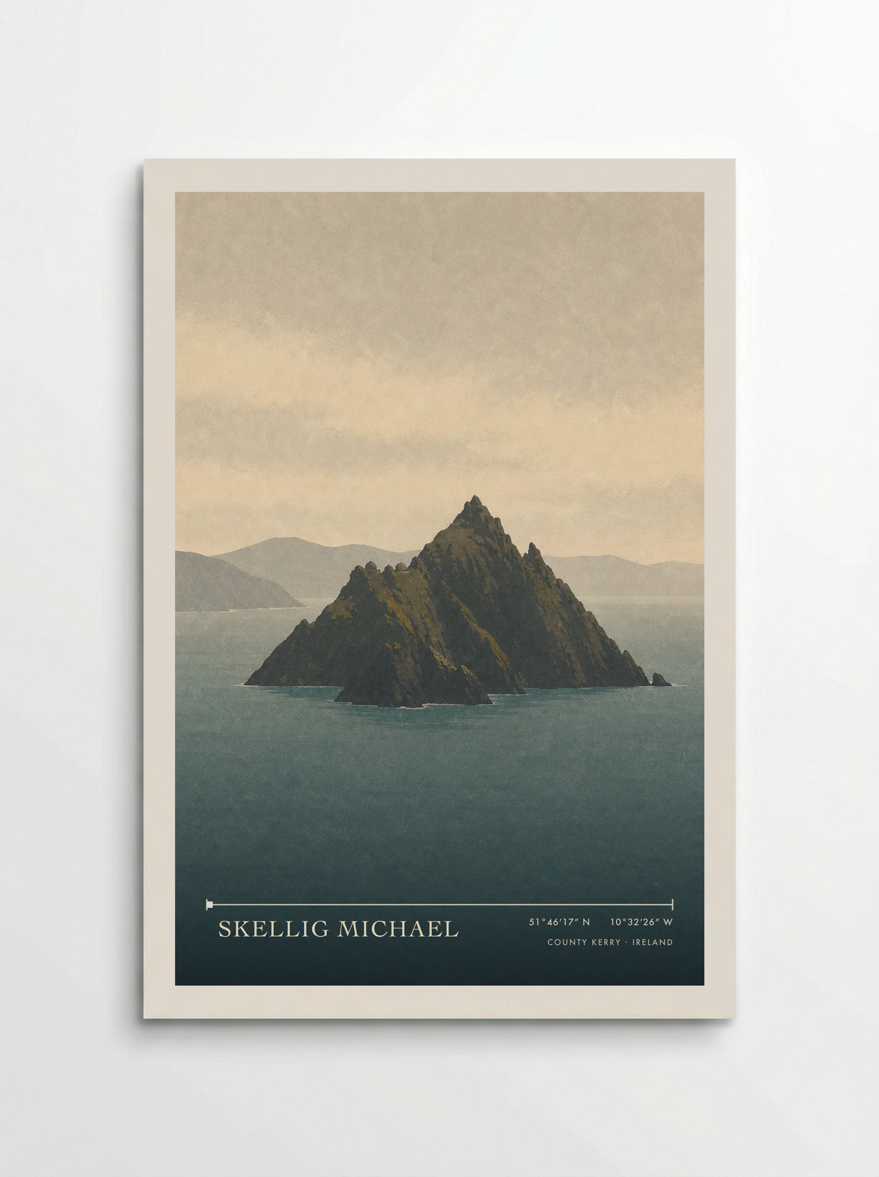 Skellig Michael Travel Poster Artwork - Poster