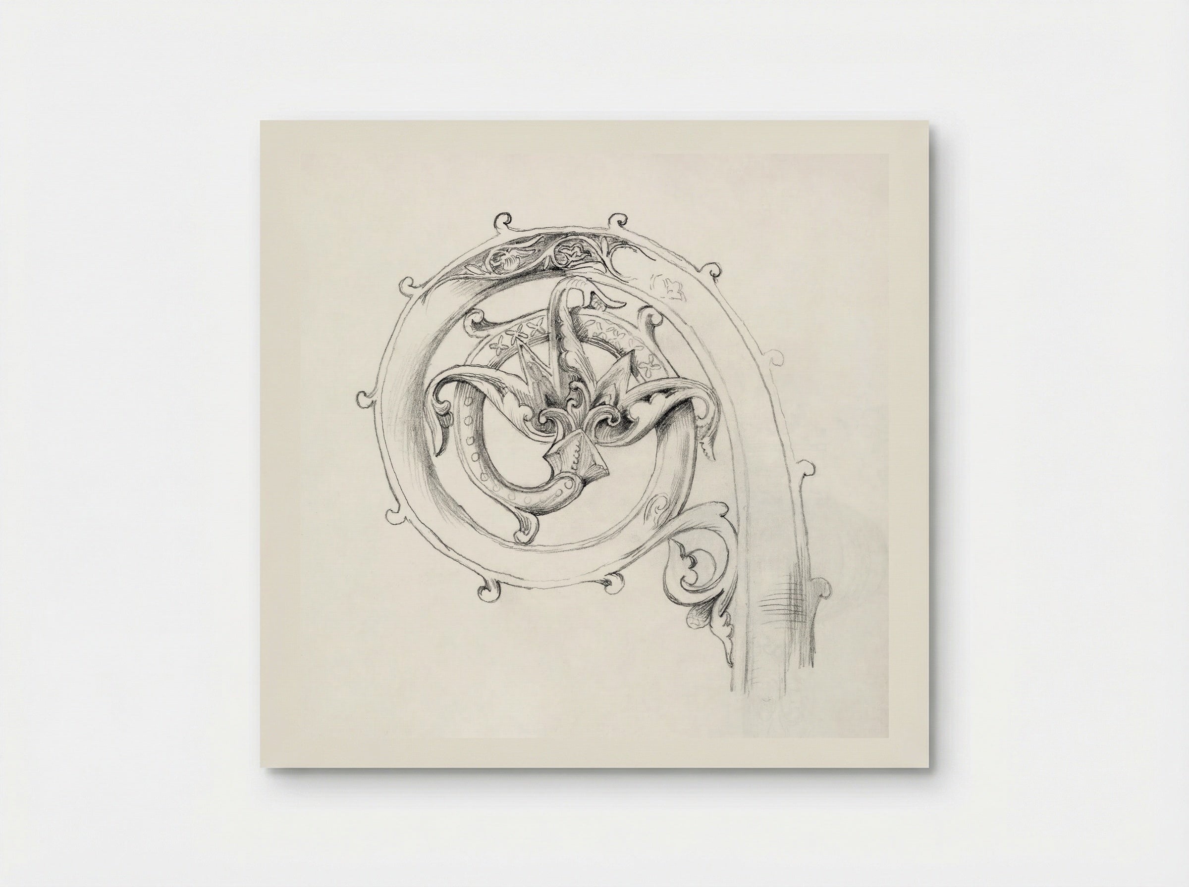 Sketch of Byzantine Ornament - Edward Burne-Jones - Poster