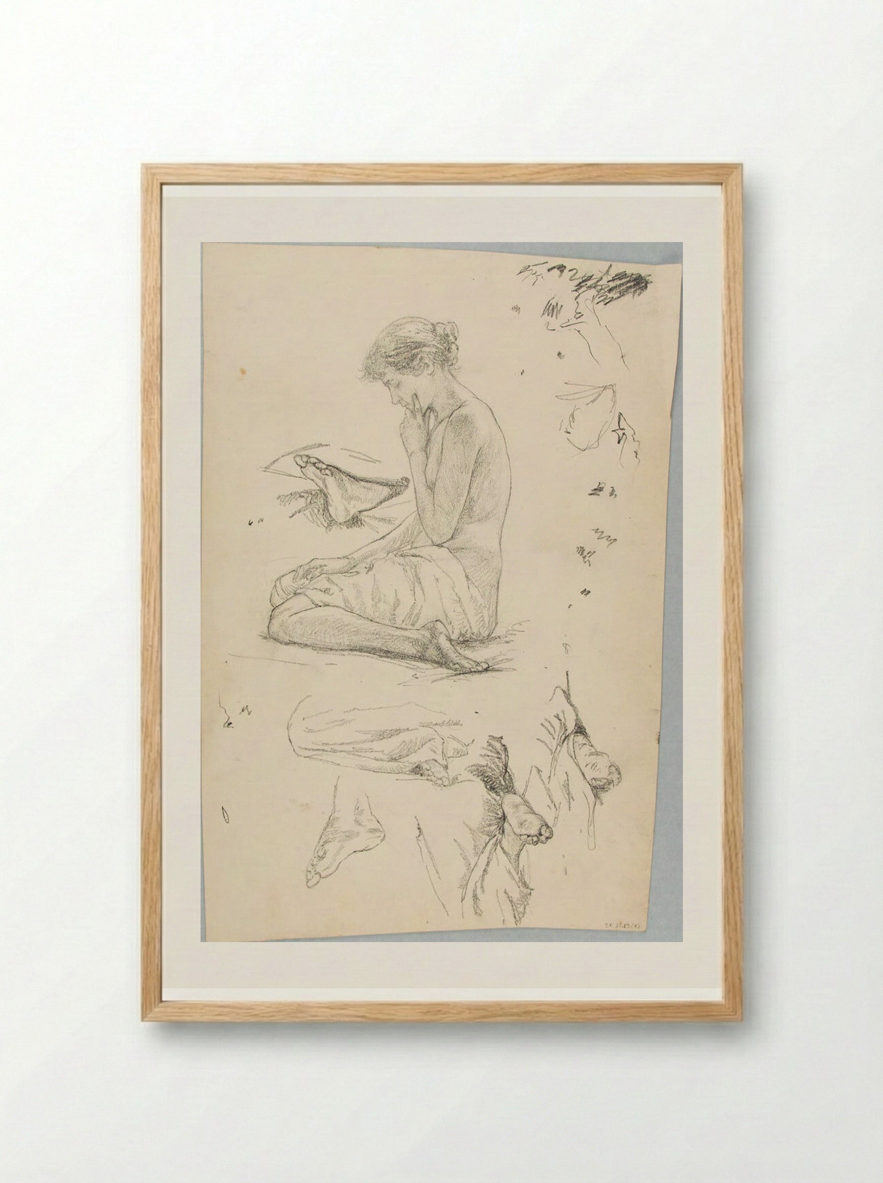 Sketches of the Human Body - William Valentine Schevill - Framed Print Wood