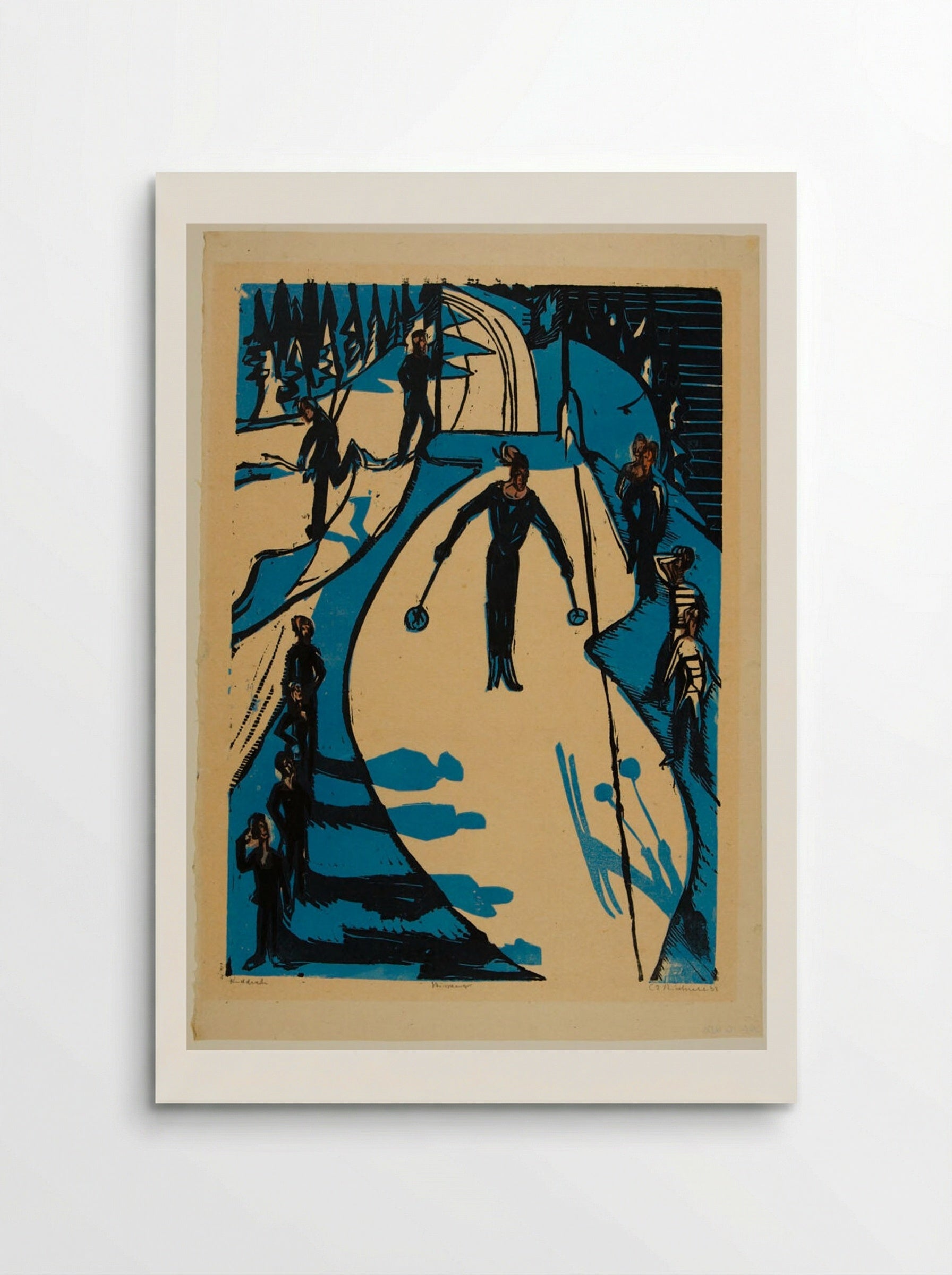 Ski Jump - Ernst Ludwig Kirchner - Poster