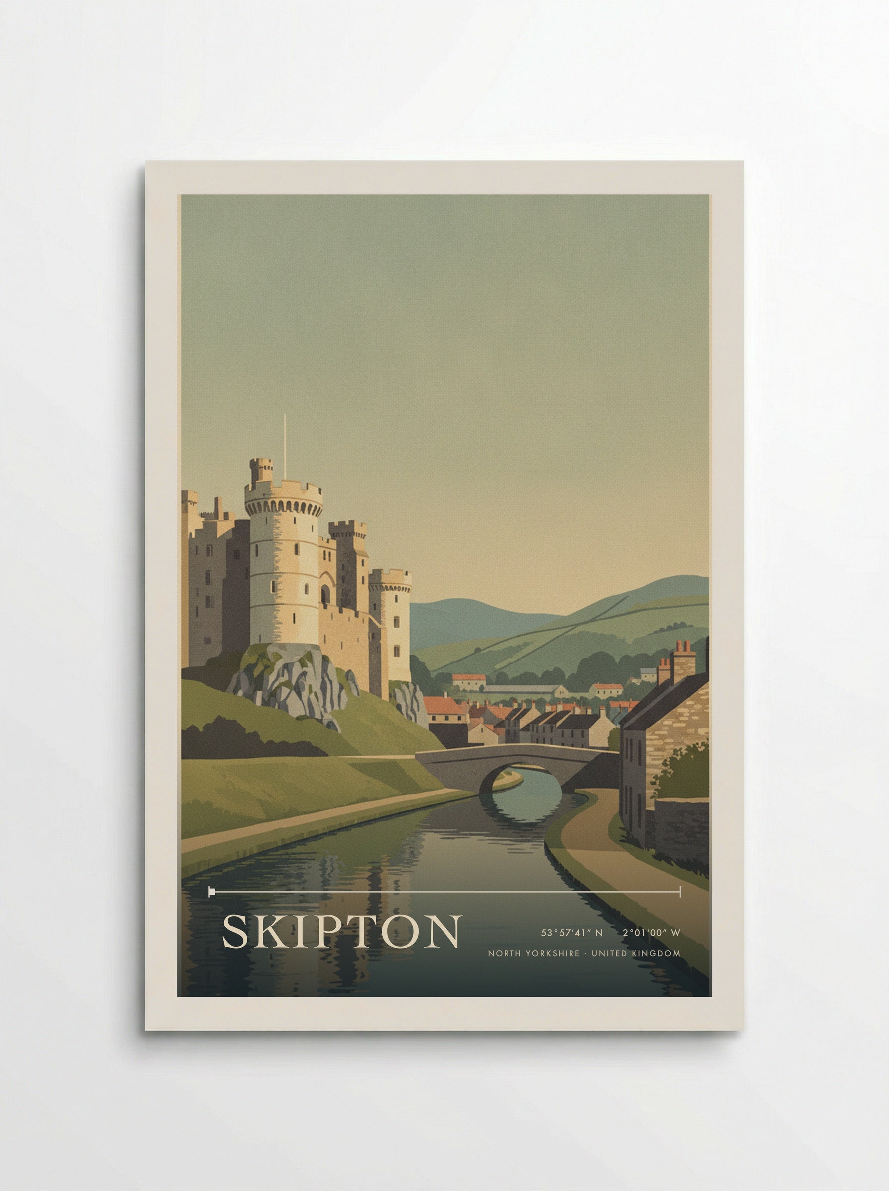 Skipton North Yorkshire United Kingdom Travel Poster - Poster