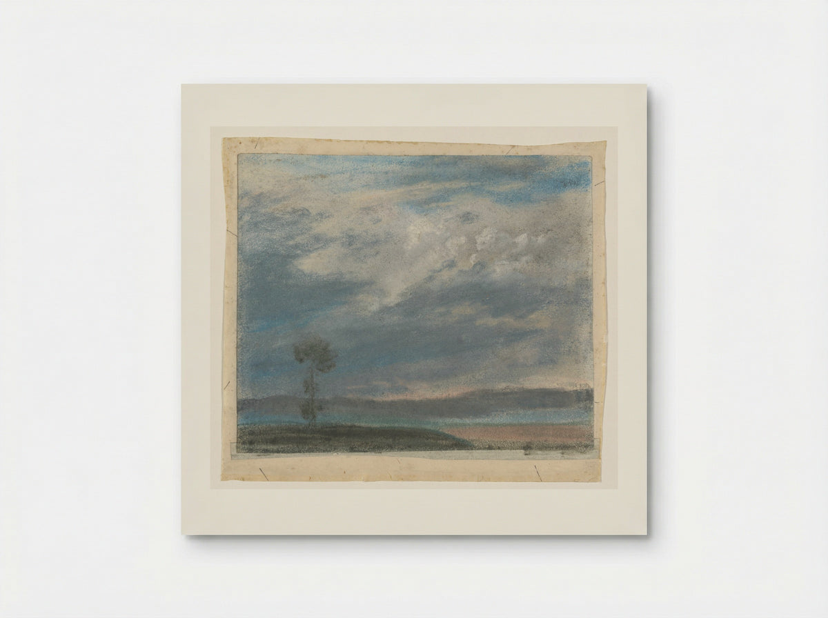 Sky Study with a Tree - Elisabeth Louise Vigée-LeBrun - Poster