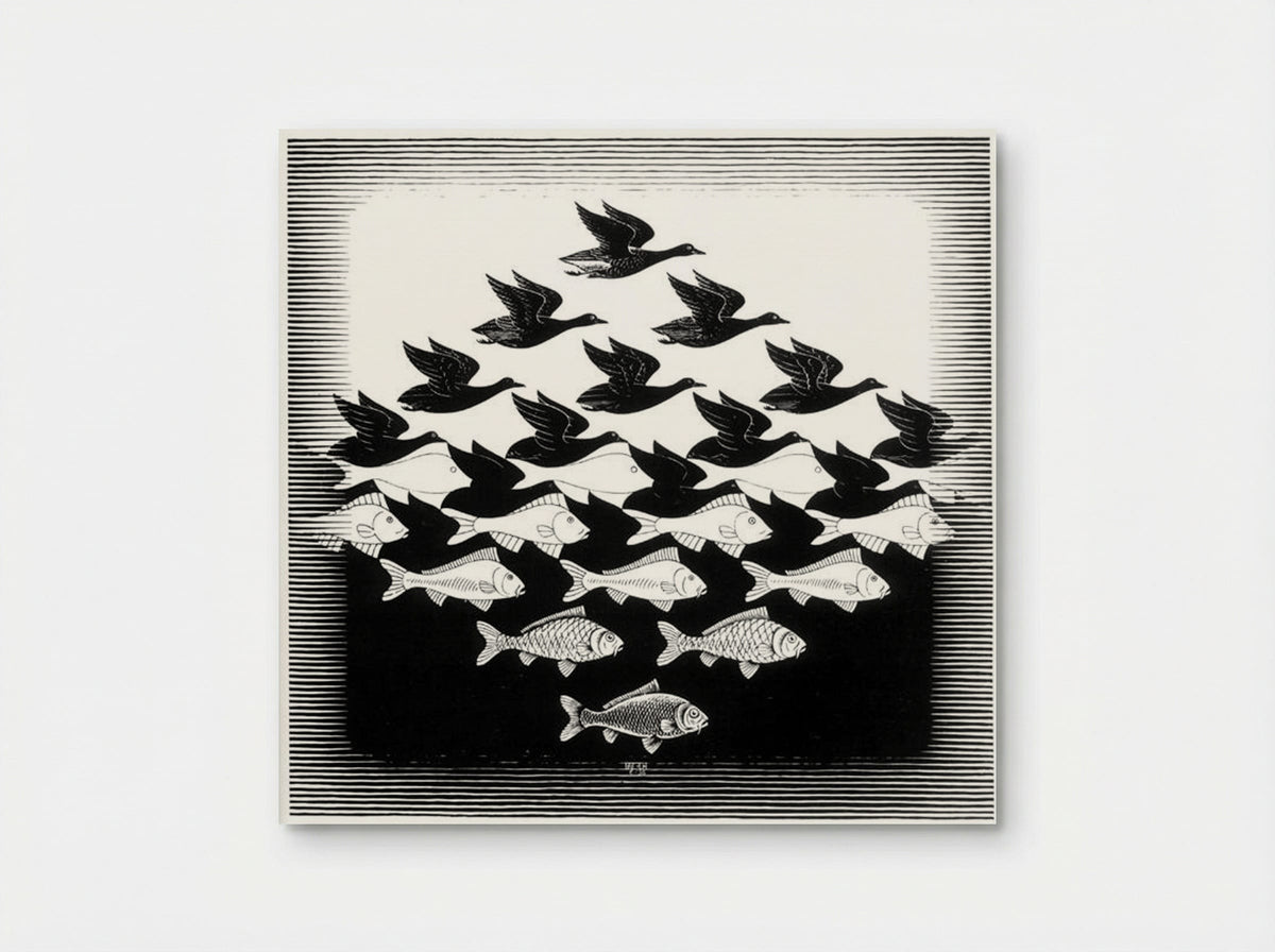 Sky and Water I - M.C. Escher - Poster