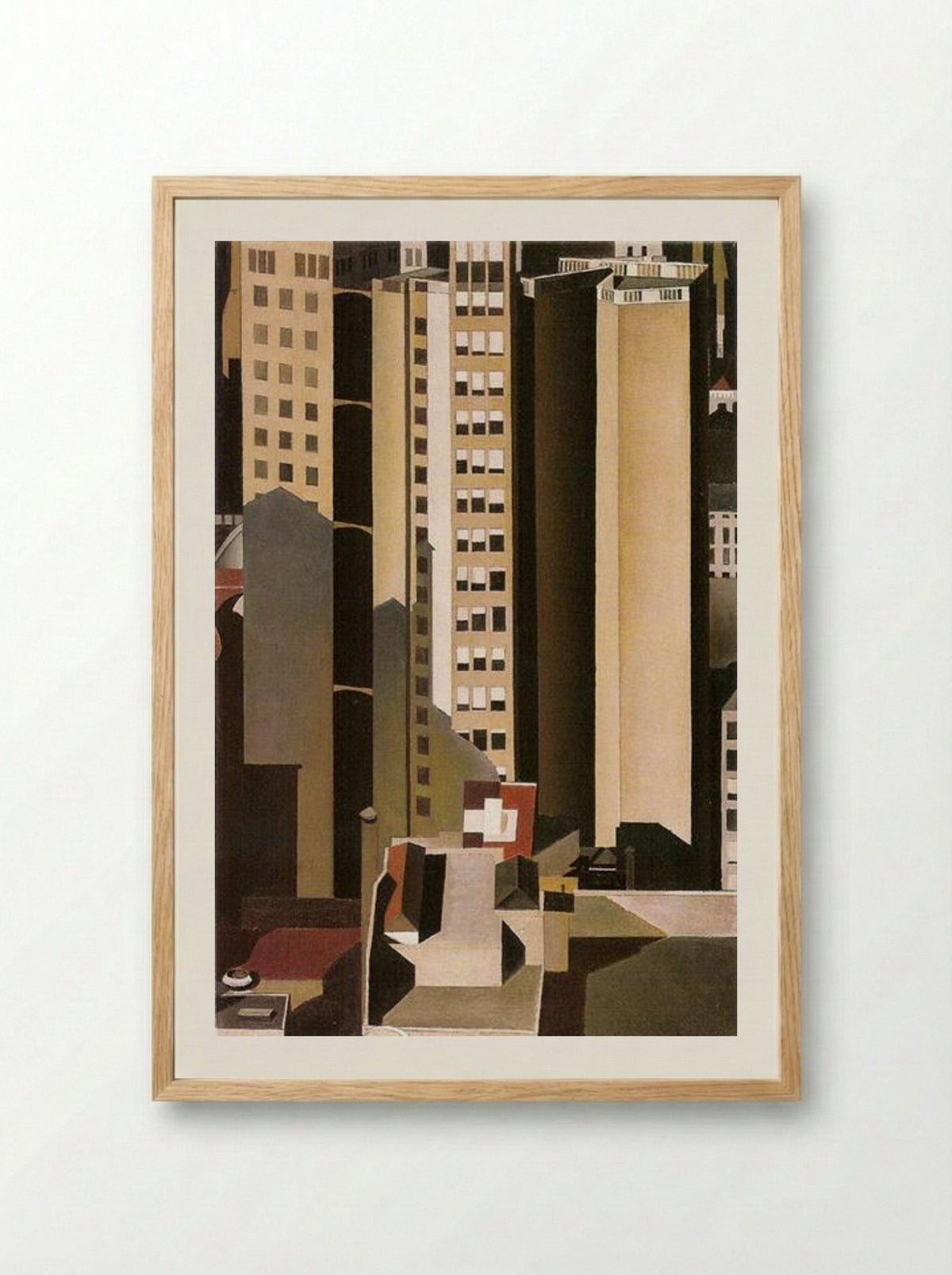 Skyscrapers - Charles Sheeler - Framed Print Wood