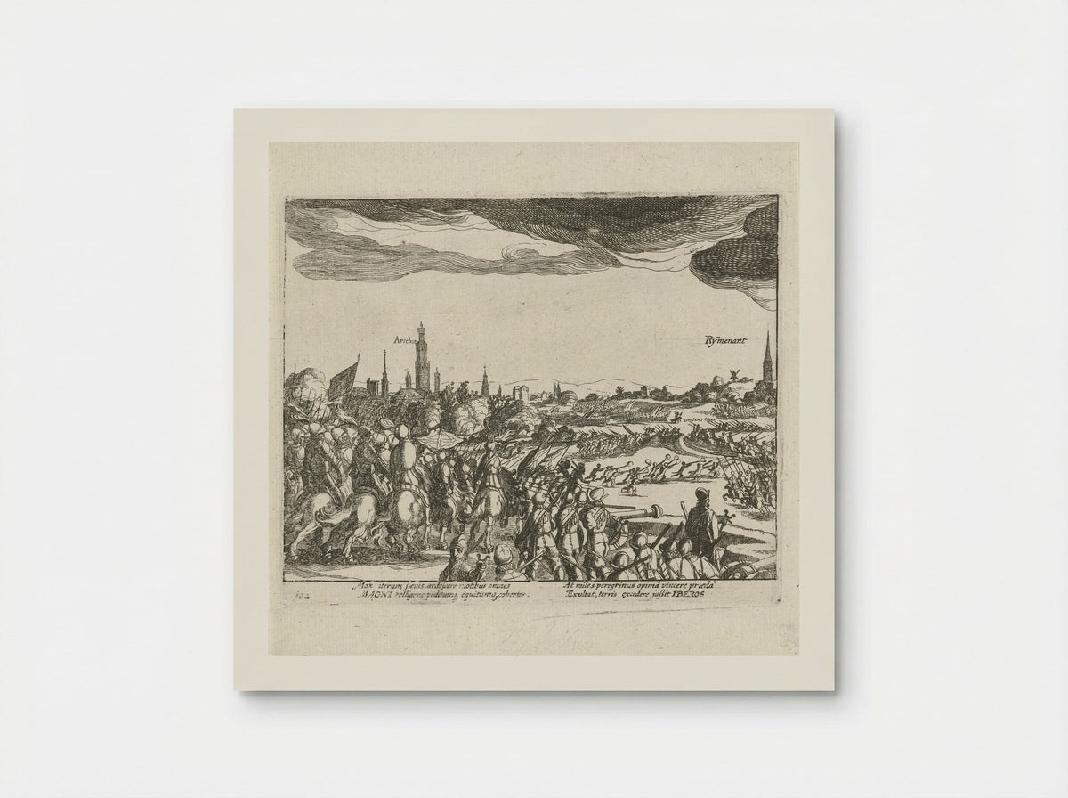 Slag bij Rijmenam, 1578 - Simon Frisius - Poster