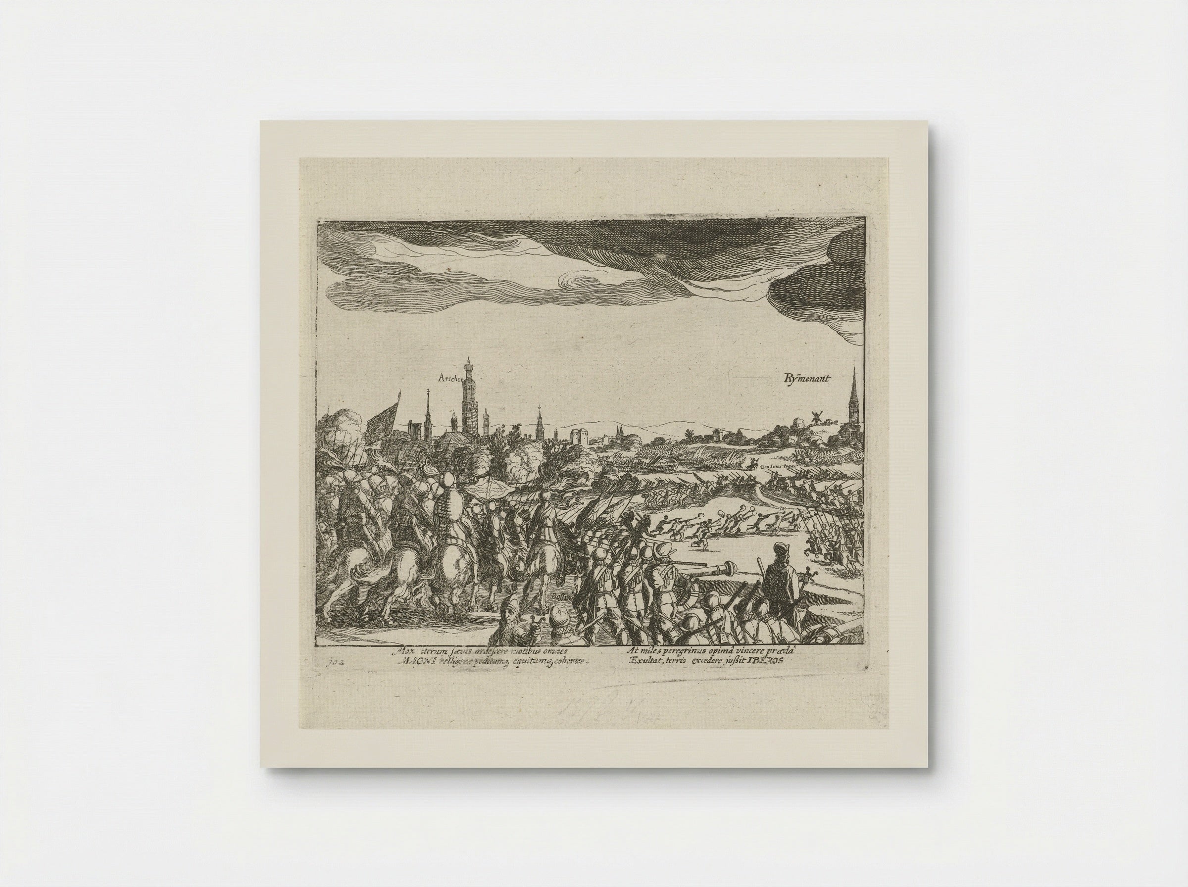 Slag bij Rijmenam, 1578 - Simon Frisius - Poster