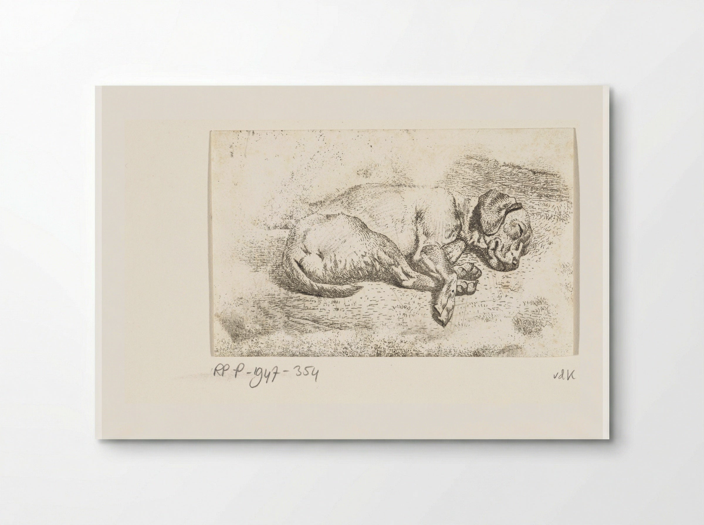 Slapende hond (Sleeping Dog) - Wouter Johannes van Troostwijk - Poster