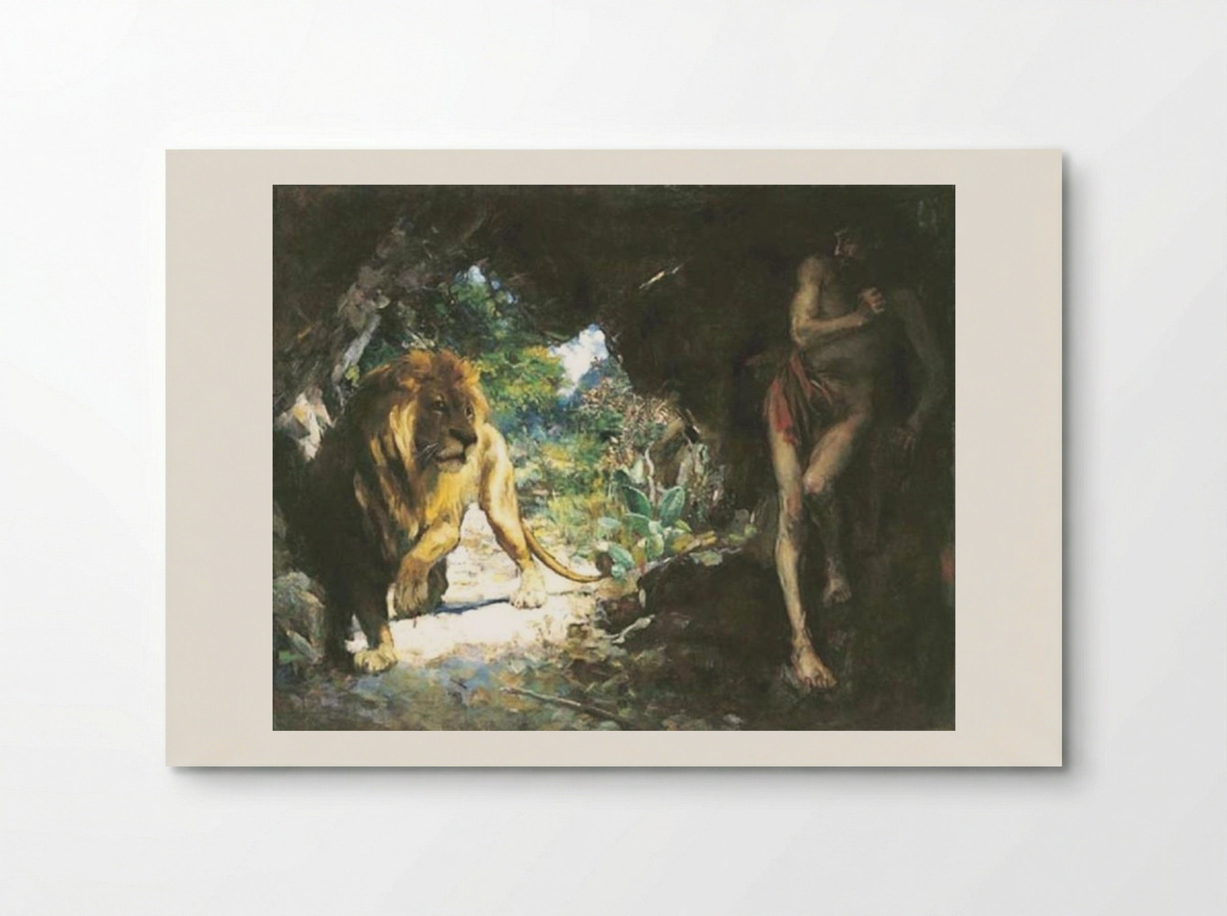 Slave and Lion - Xu Beihong - Poster