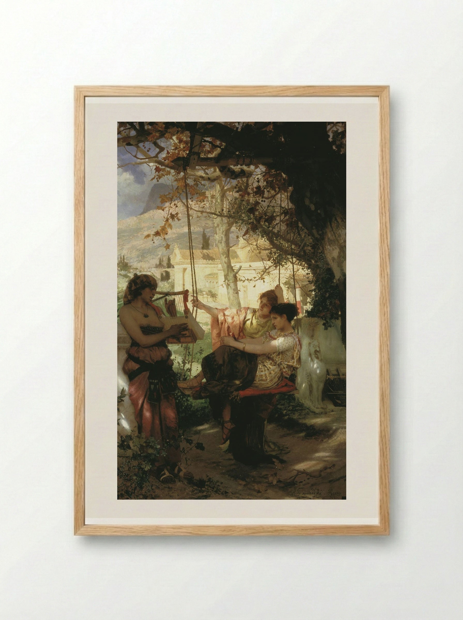 Slave's Song - Henryk Siemiradzki - Framed Print Wood