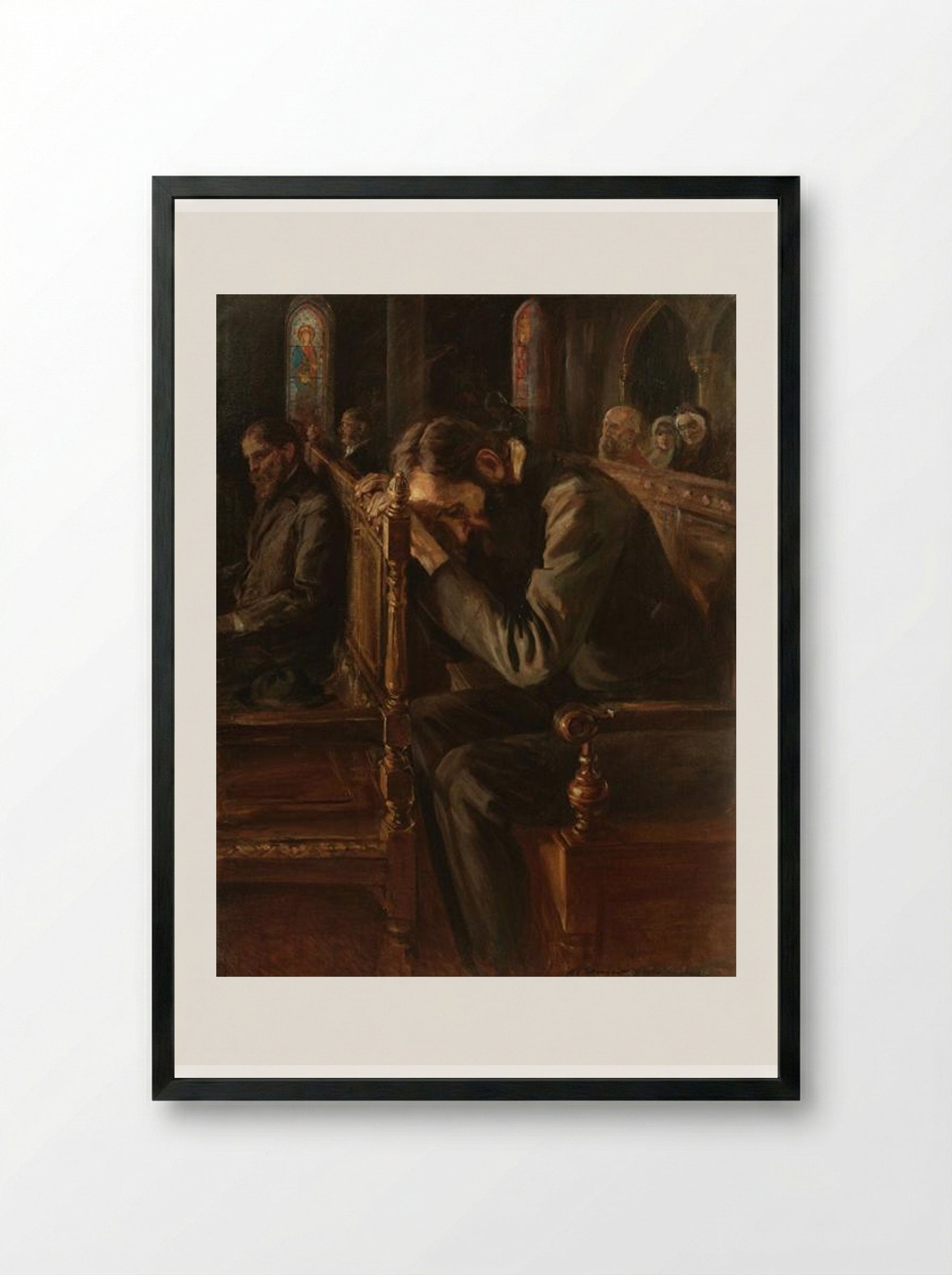 Slavic Souls (Crime and Punishment) - Nicolae Vermont - Framed Print Black