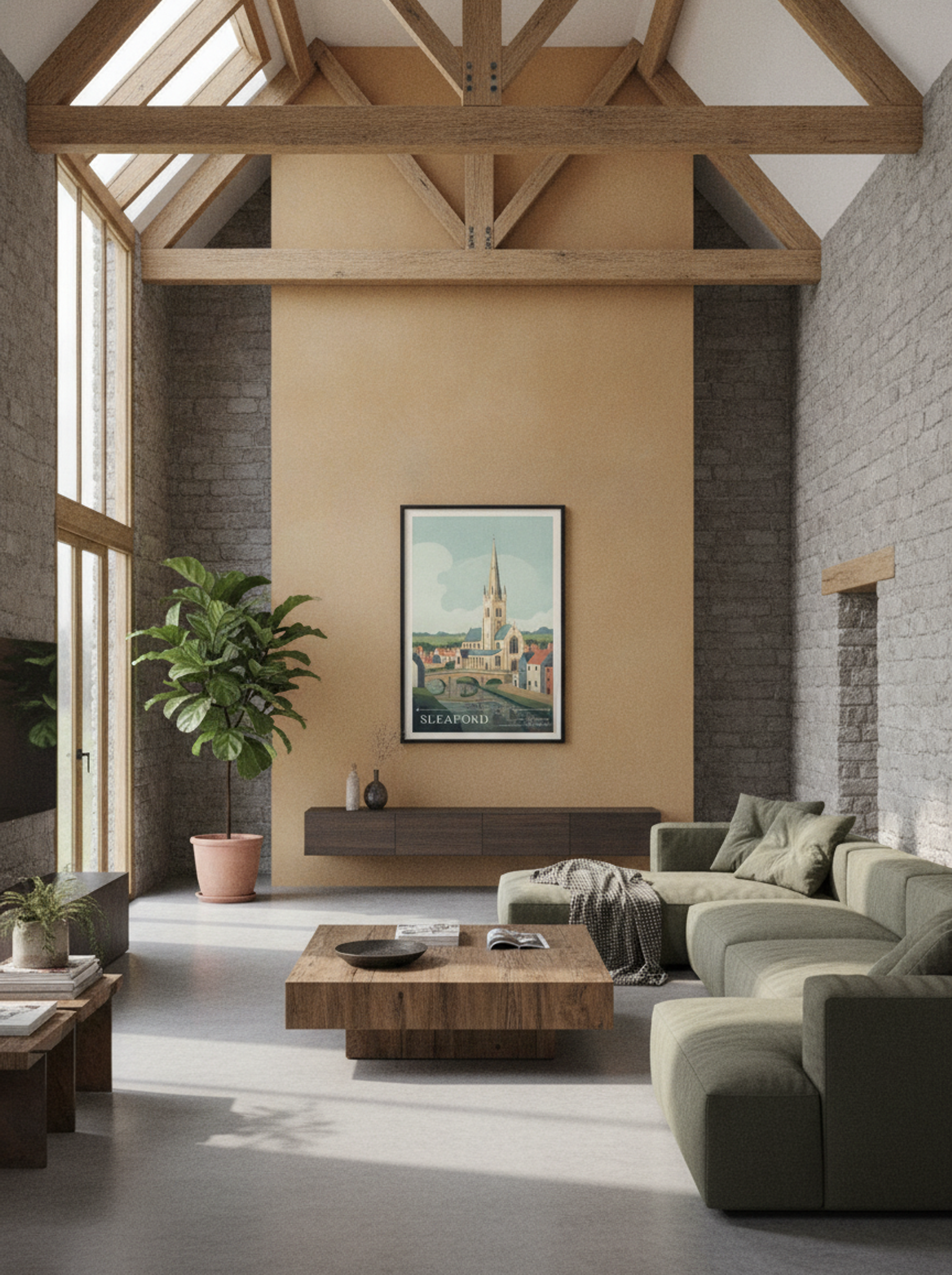 Sleaford Lincolnshire United Kingdom Travel Poster - Lifestyle
