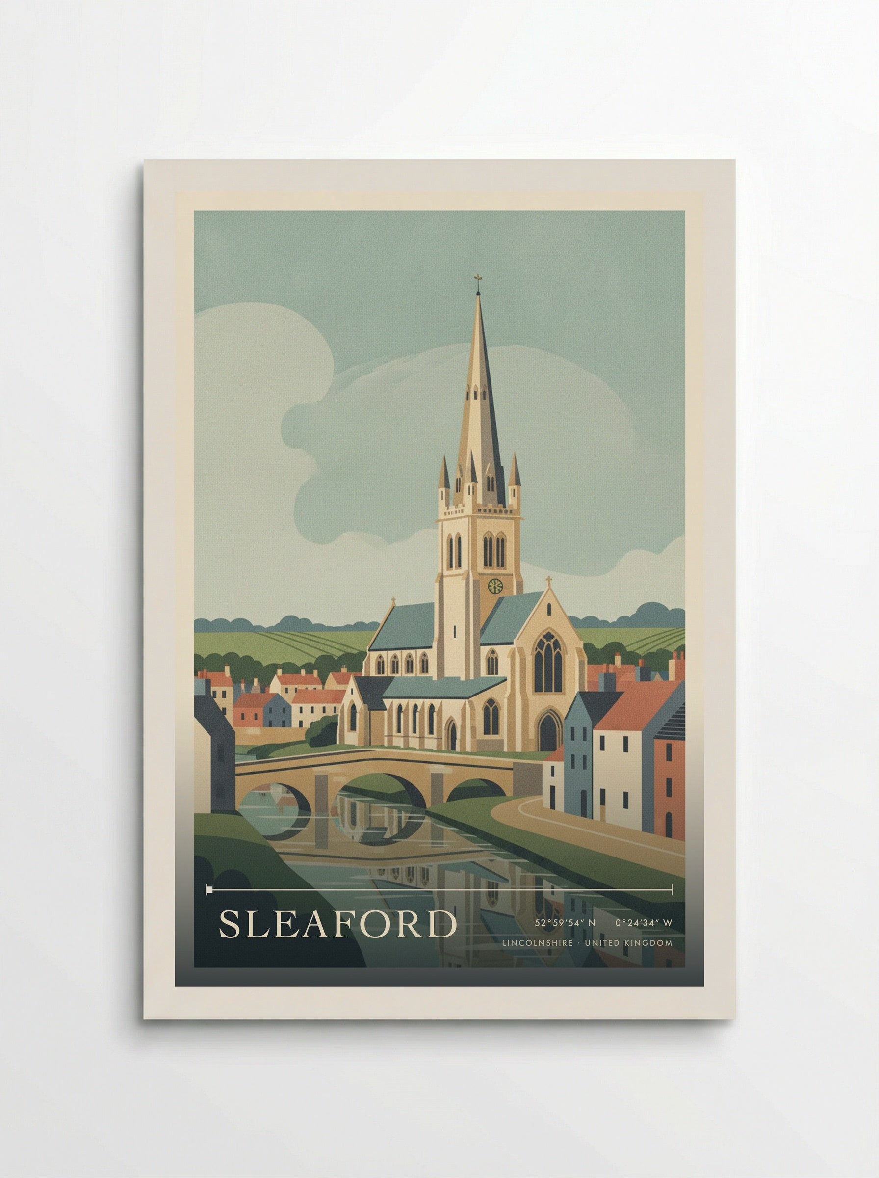 Sleaford Lincolnshire United Kingdom Travel Poster - Poster