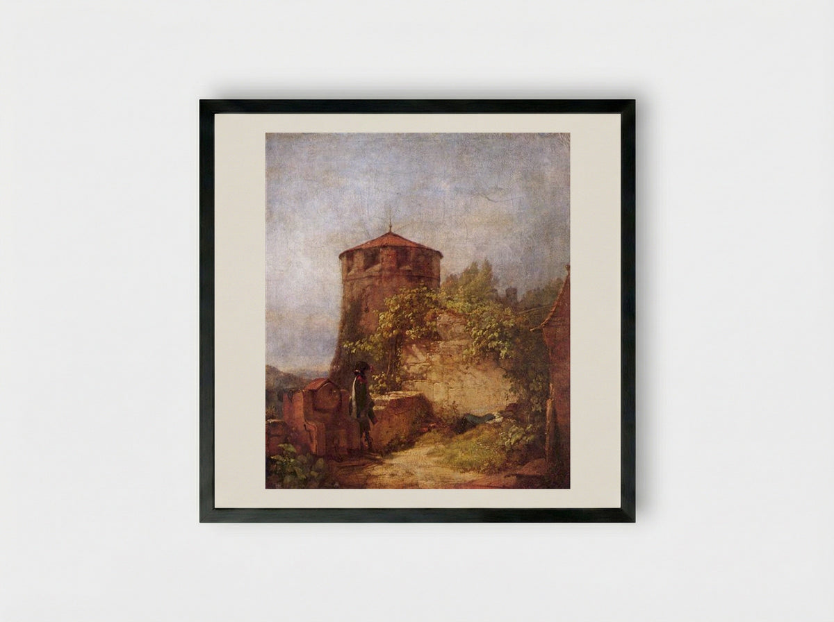 Sleeping Guards - Carl Spitzweg - Framed Print Black