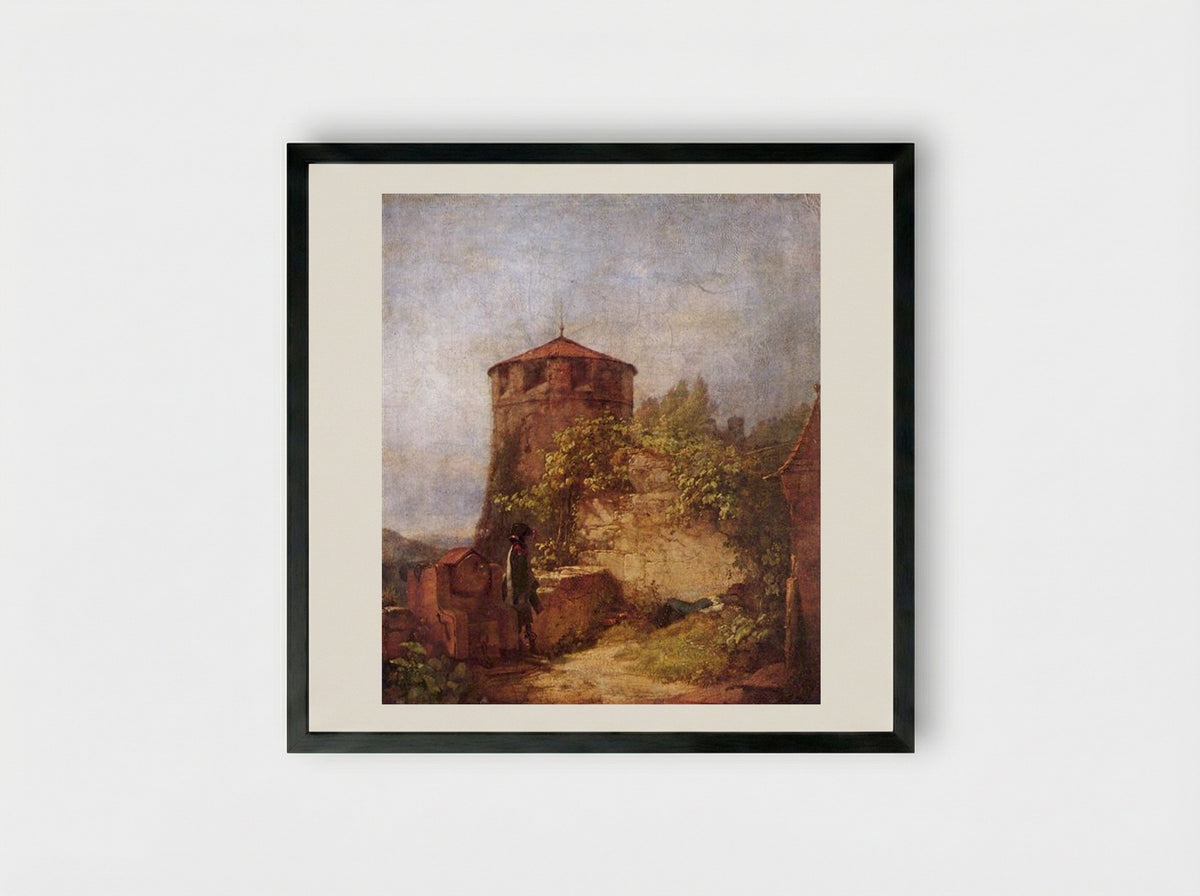 Sleeping Guards - Carl Spitzweg - Framed Print Black