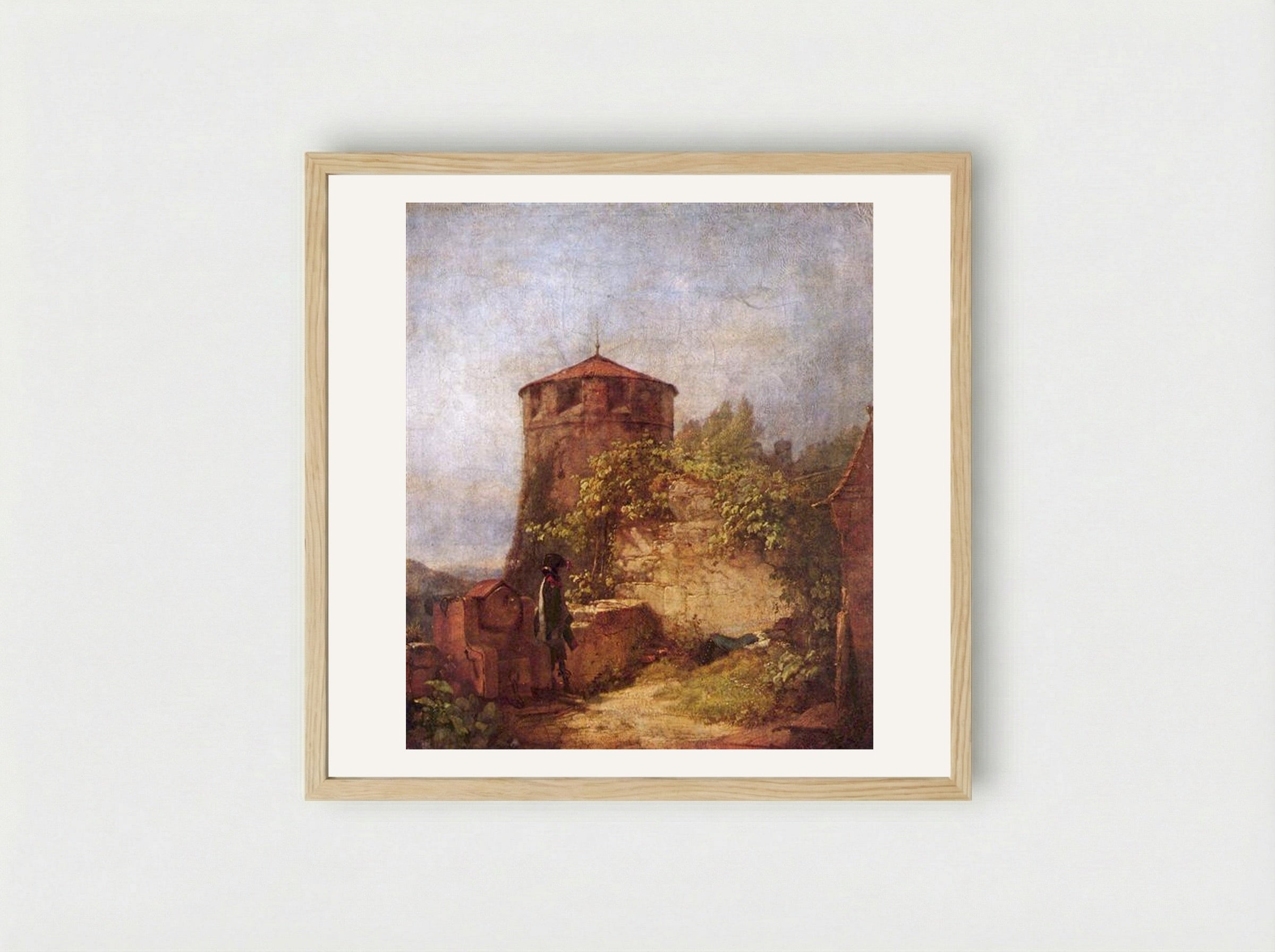 Sleeping Guards - Carl Spitzweg - Framed Print Wood