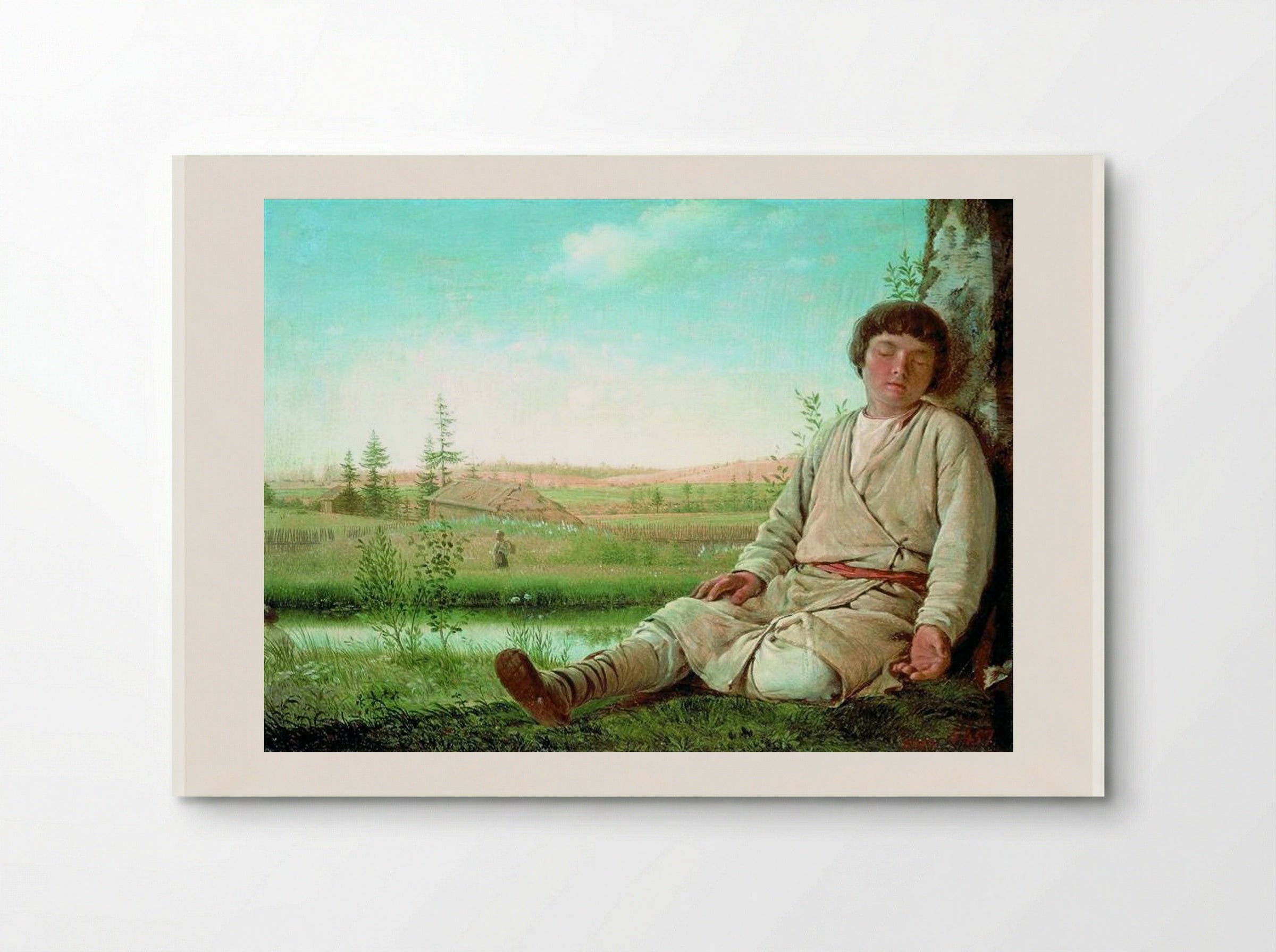 Sleeping Herd-Boy - Alexey Venetsianov - Poster