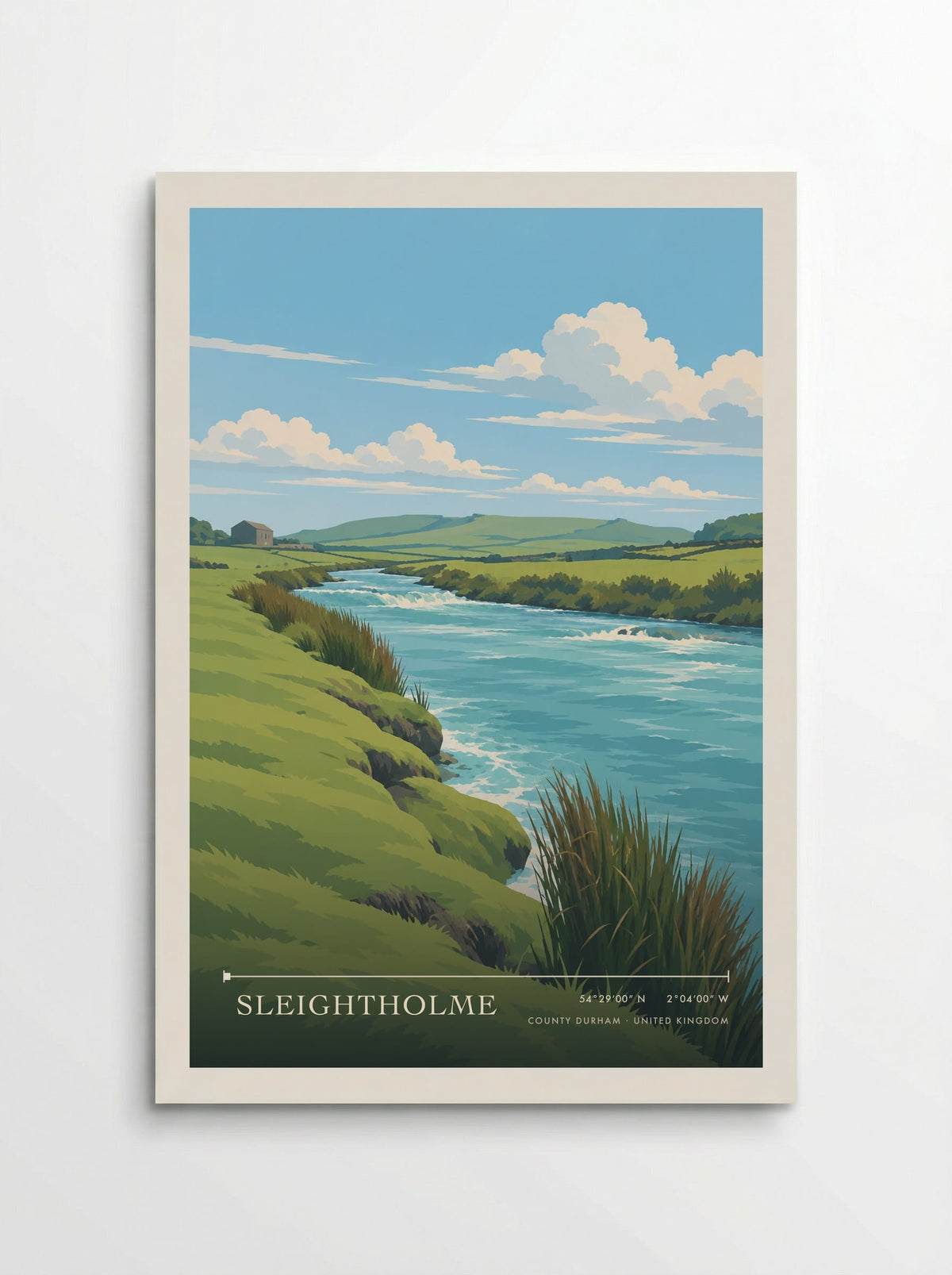 Sleightholme, County Durham | Travel Poster - Poster