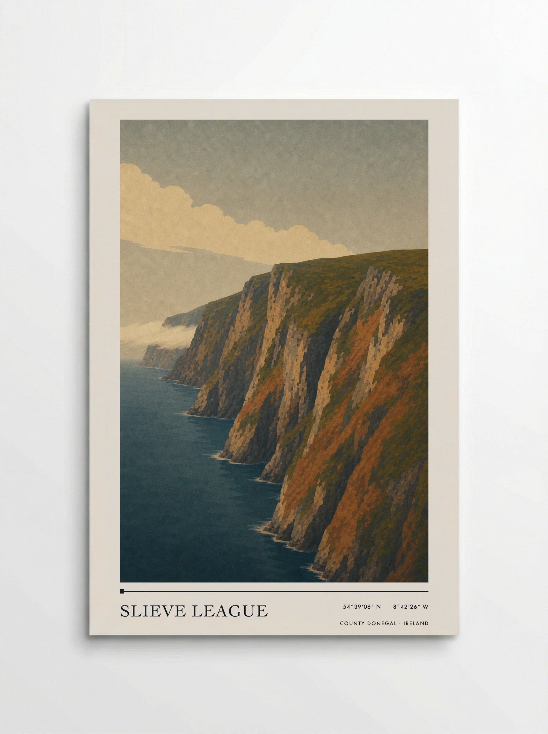 Slieve League Travel Poster Artwork - Poster