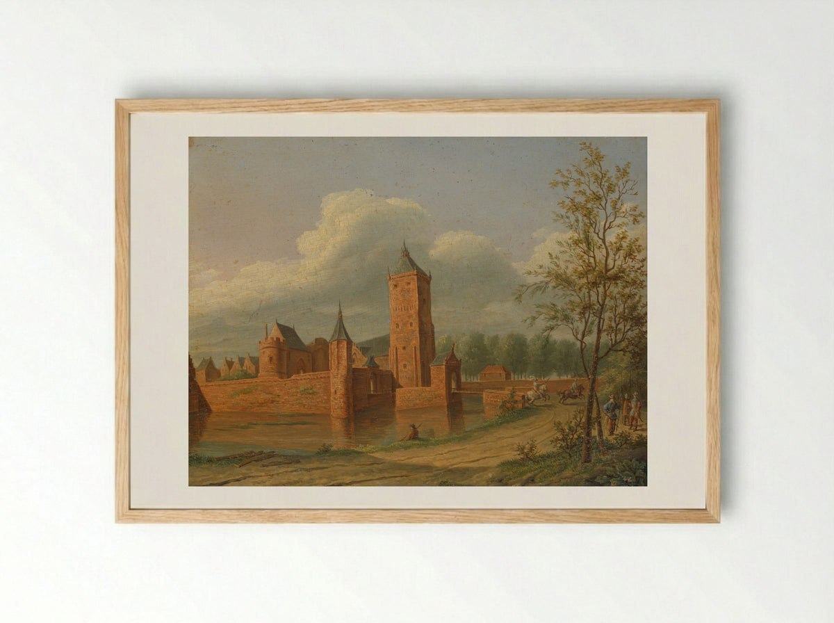Slot Batestein bij Vianen - Jan Jacob Teyler van Hall - Framed Print Wood