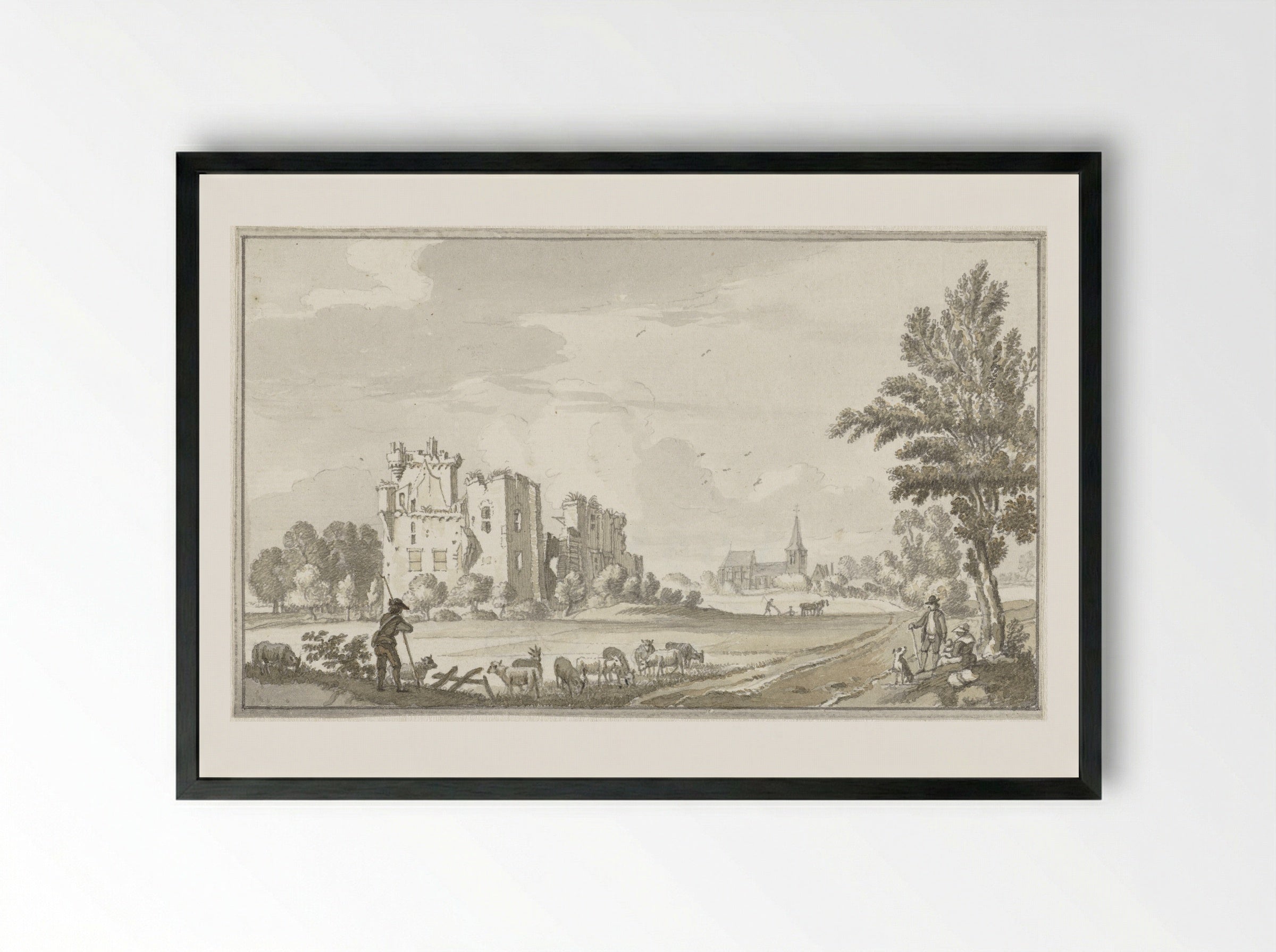 Slot Ter Lee - Jan de Beijer - Framed Print Black