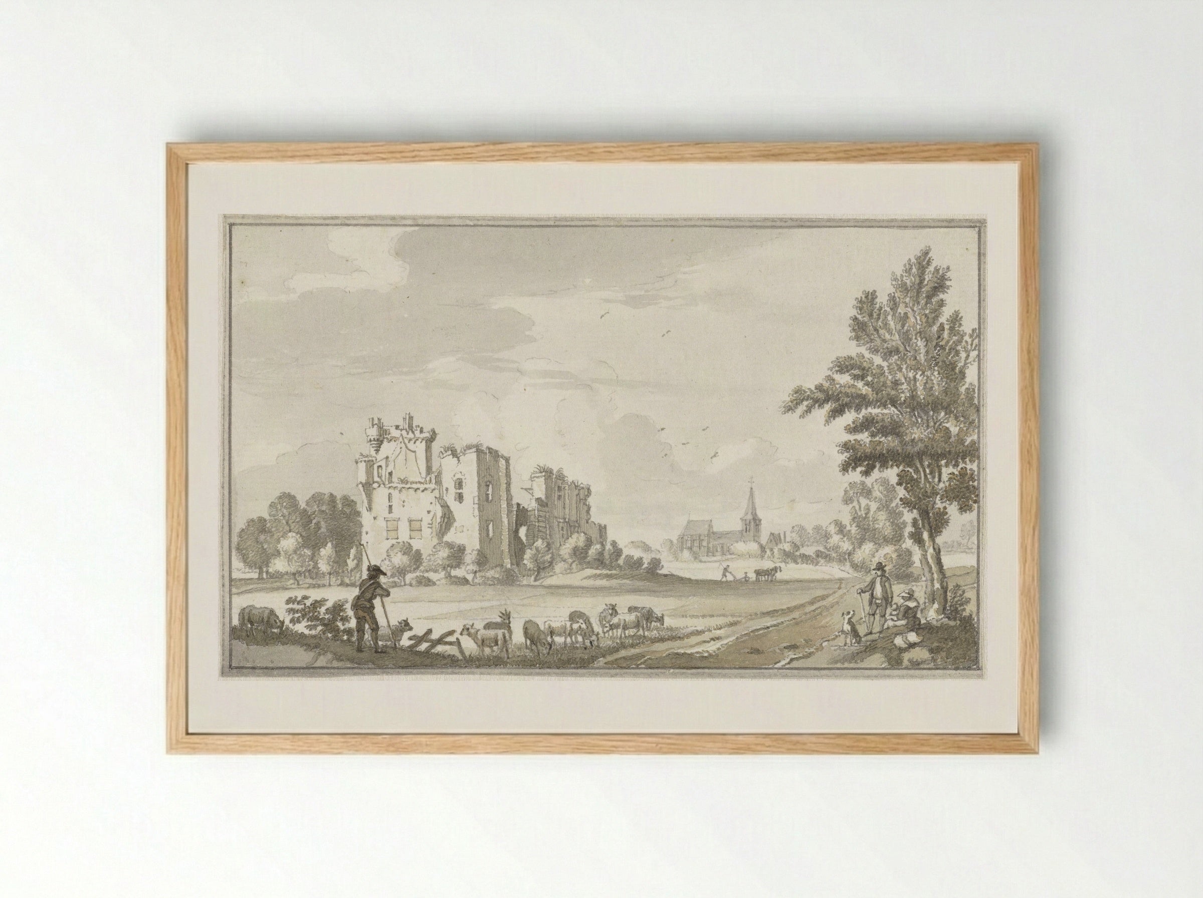 Slot Ter Lee - Jan de Beijer - Framed Print Wood