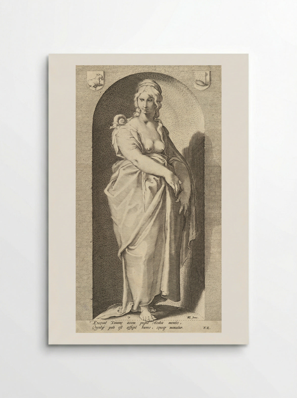 Sloth (Acedia) - Jacob Matham - Poster