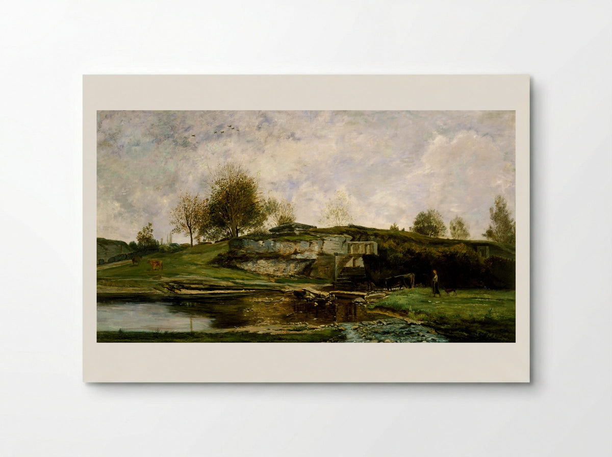 Sluice in the Optevoz Valley - Charles-François Daubigny - Poster