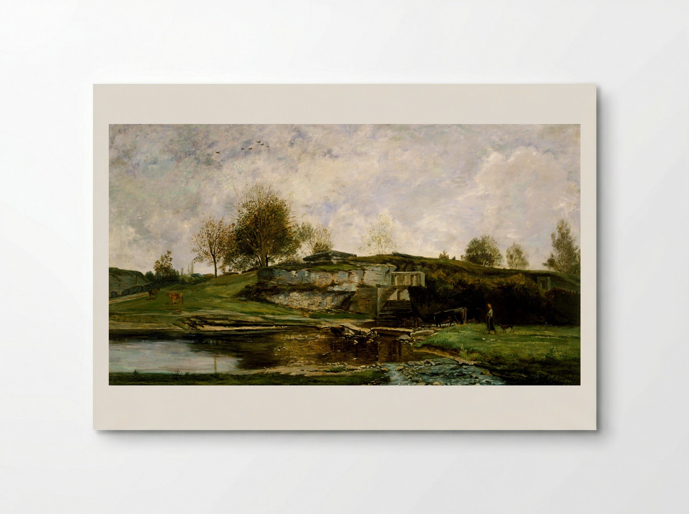 Sluice in the Optevoz Valley - Charles-François Daubigny - Poster