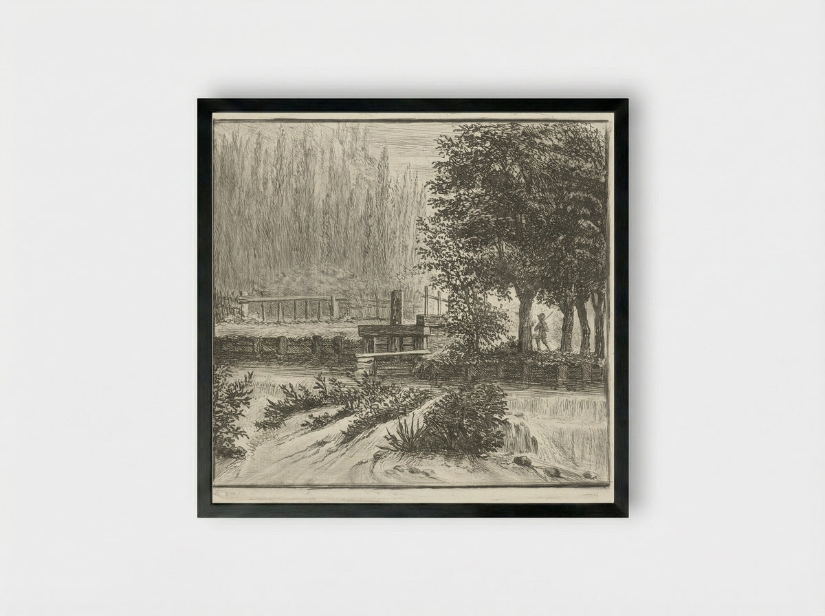 Sluis - Louis Bernard Coclers - Framed Print Black