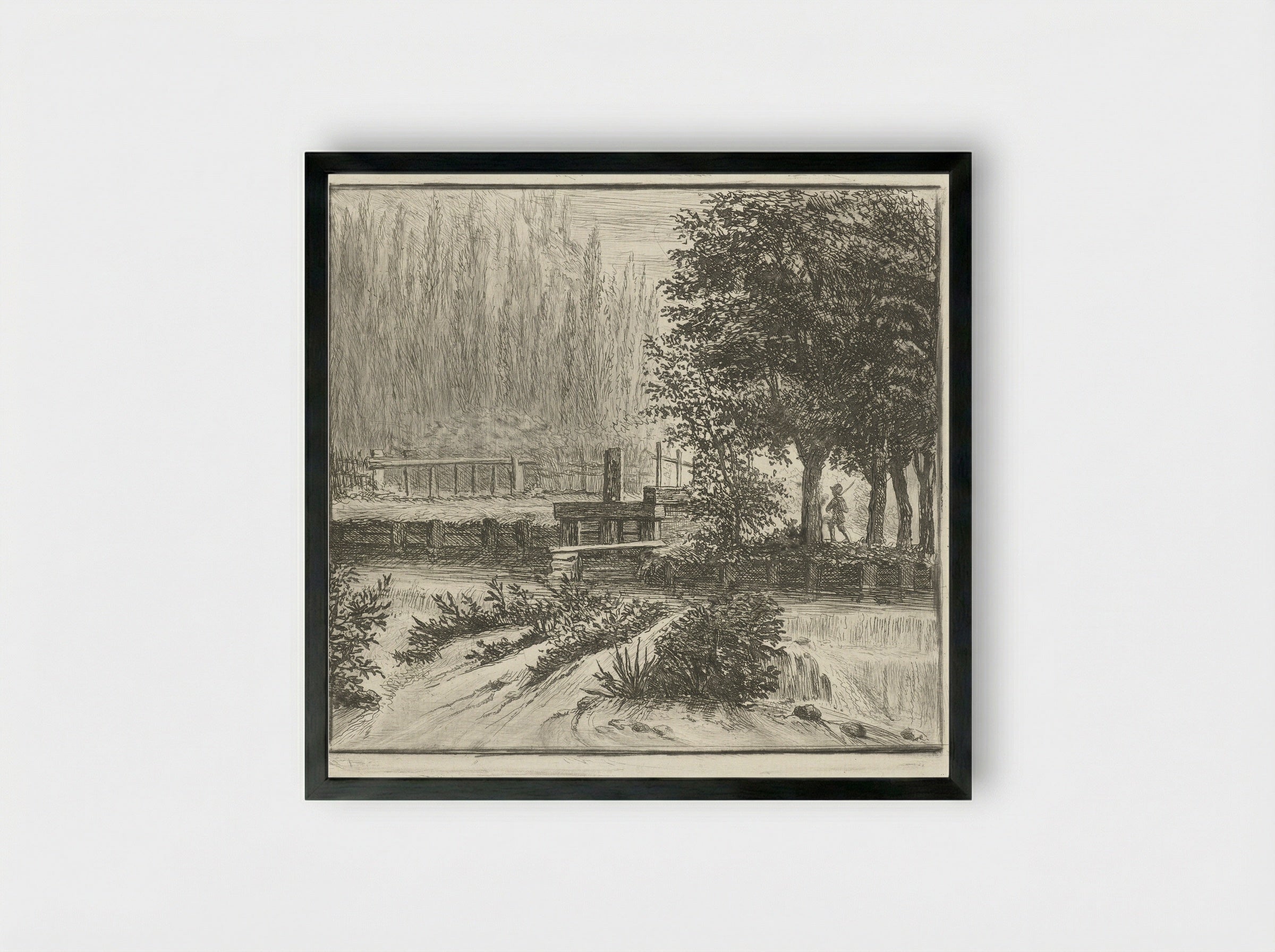 Sluis - Louis Bernard Coclers - Framed Print Black