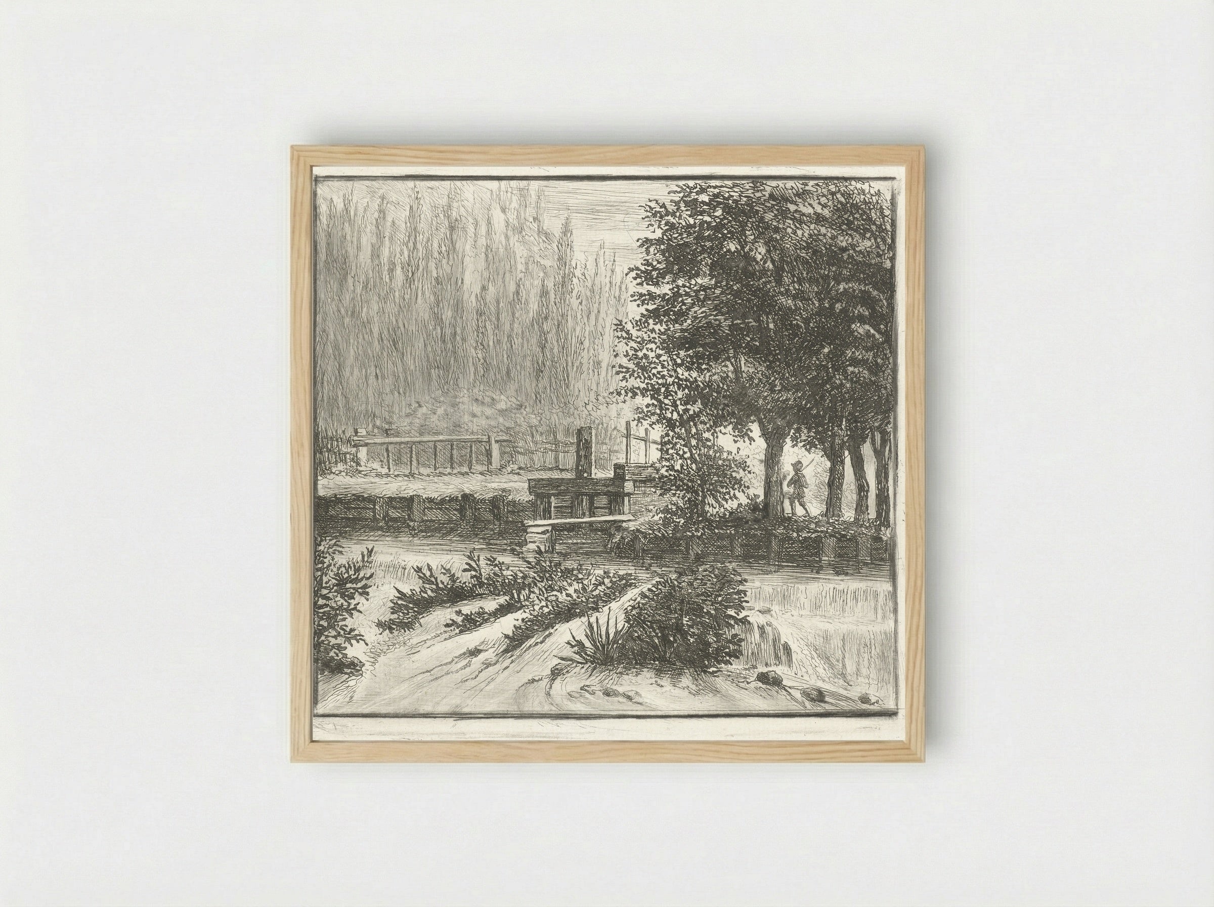 Sluis - Louis Bernard Coclers - Framed Print Wood