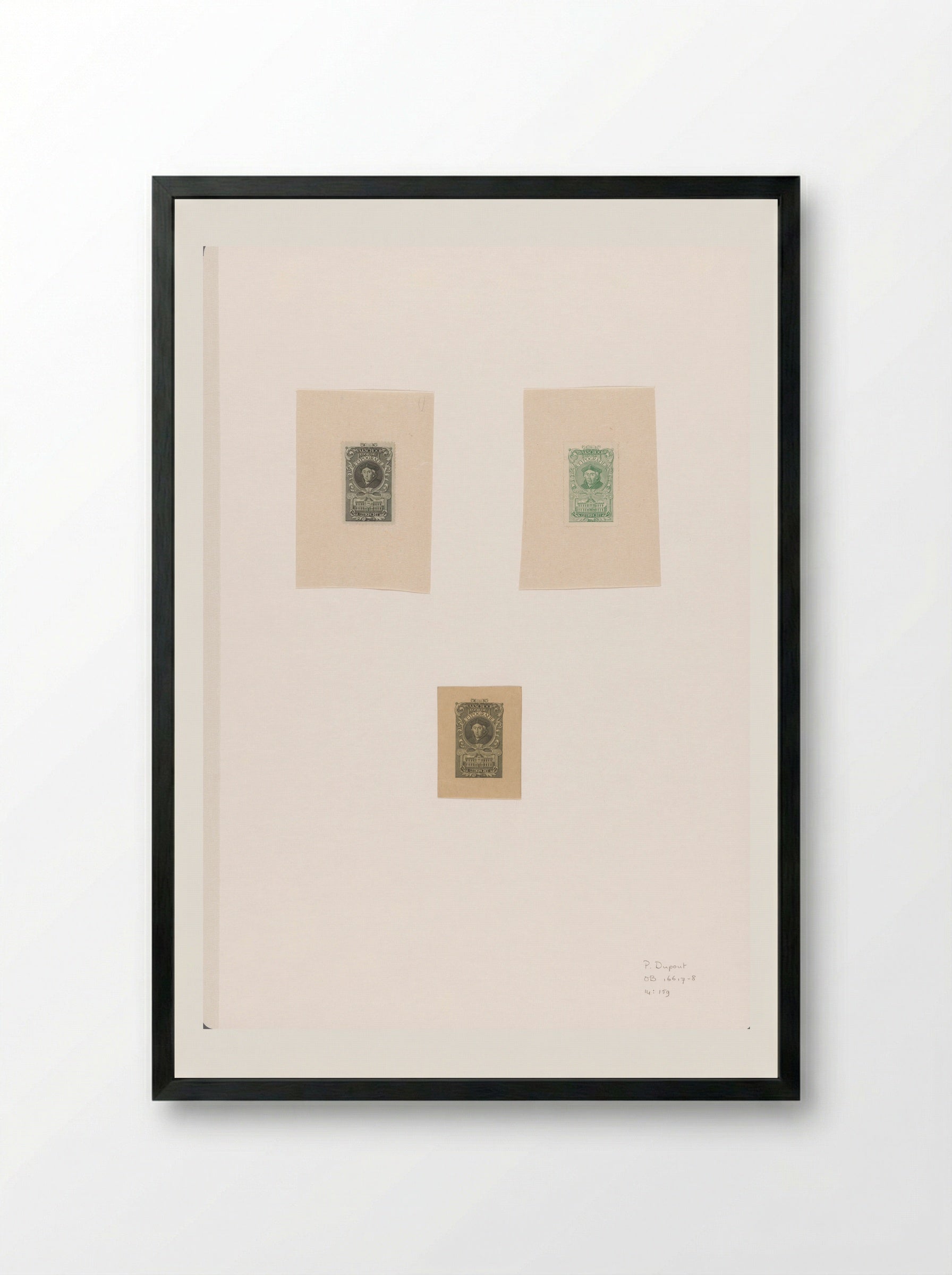 Sluitzegel voor de Vakschool voor de Typografie in Utrecht - Pieter Dupont - Framed Print Black