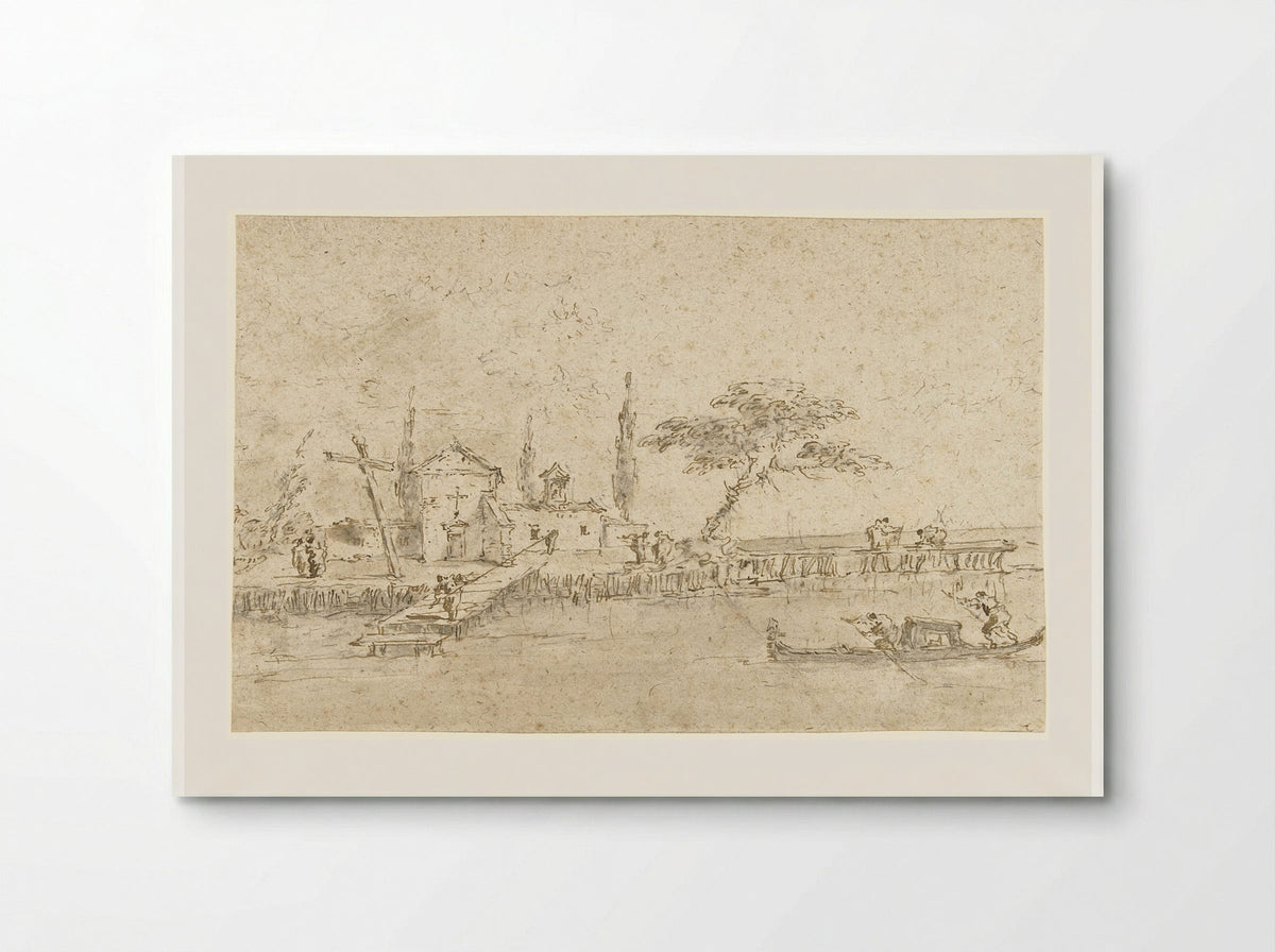 Small Chapel of a Monastery on one of the Islands near Venice - Francesco Guardi - Poster