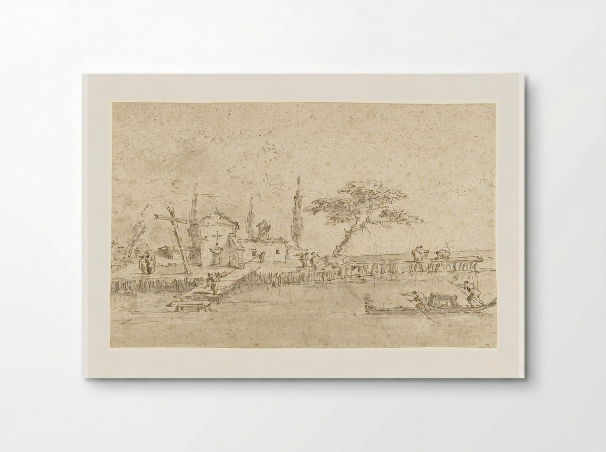 Small Chapel of a Monastery on one of the Islands near Venice - Francesco Guardi - Poster