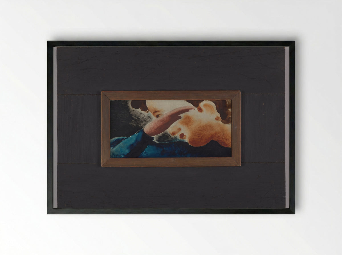 Small Picture VI: Blue Man, Diagonally - Oskar Schlemmer - Framed Print Black