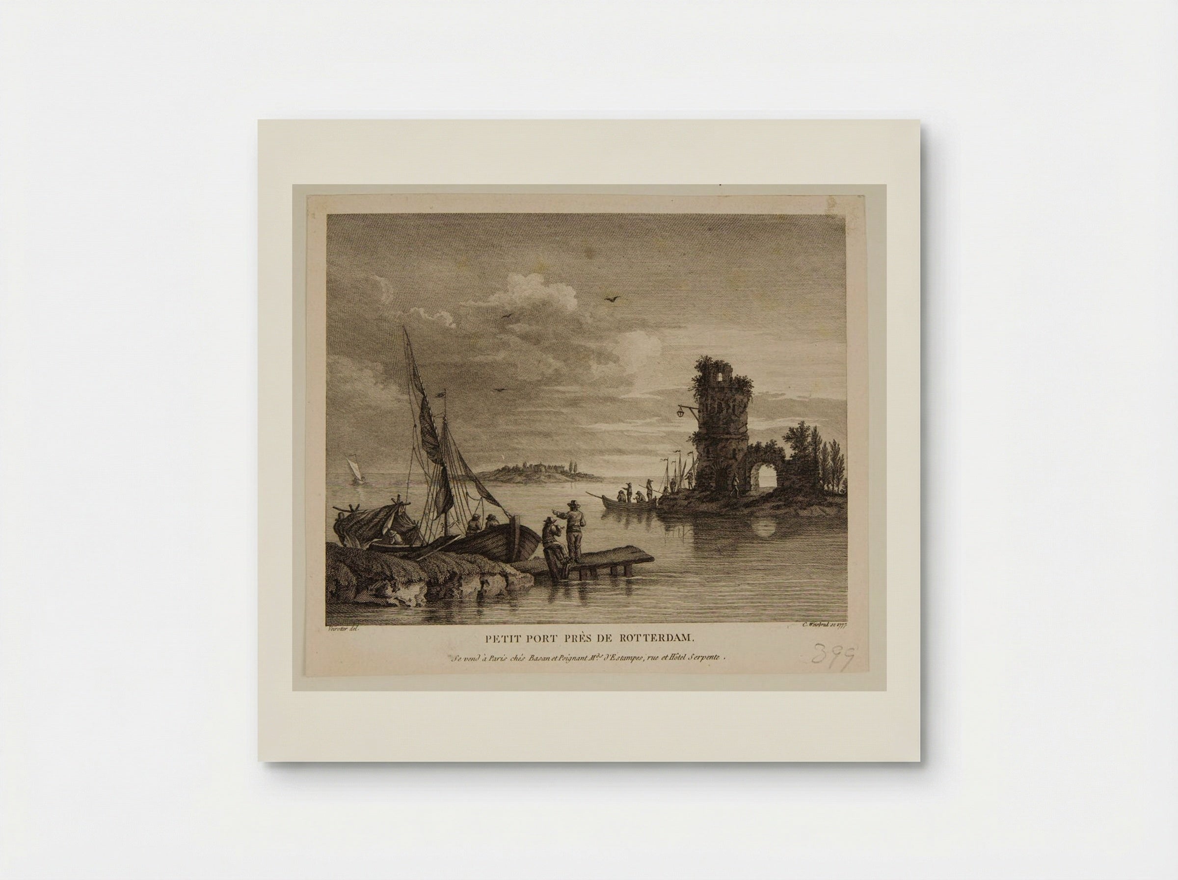 Small Port Near Rotterdam - Carl Wilhelm Weisbrod - Poster