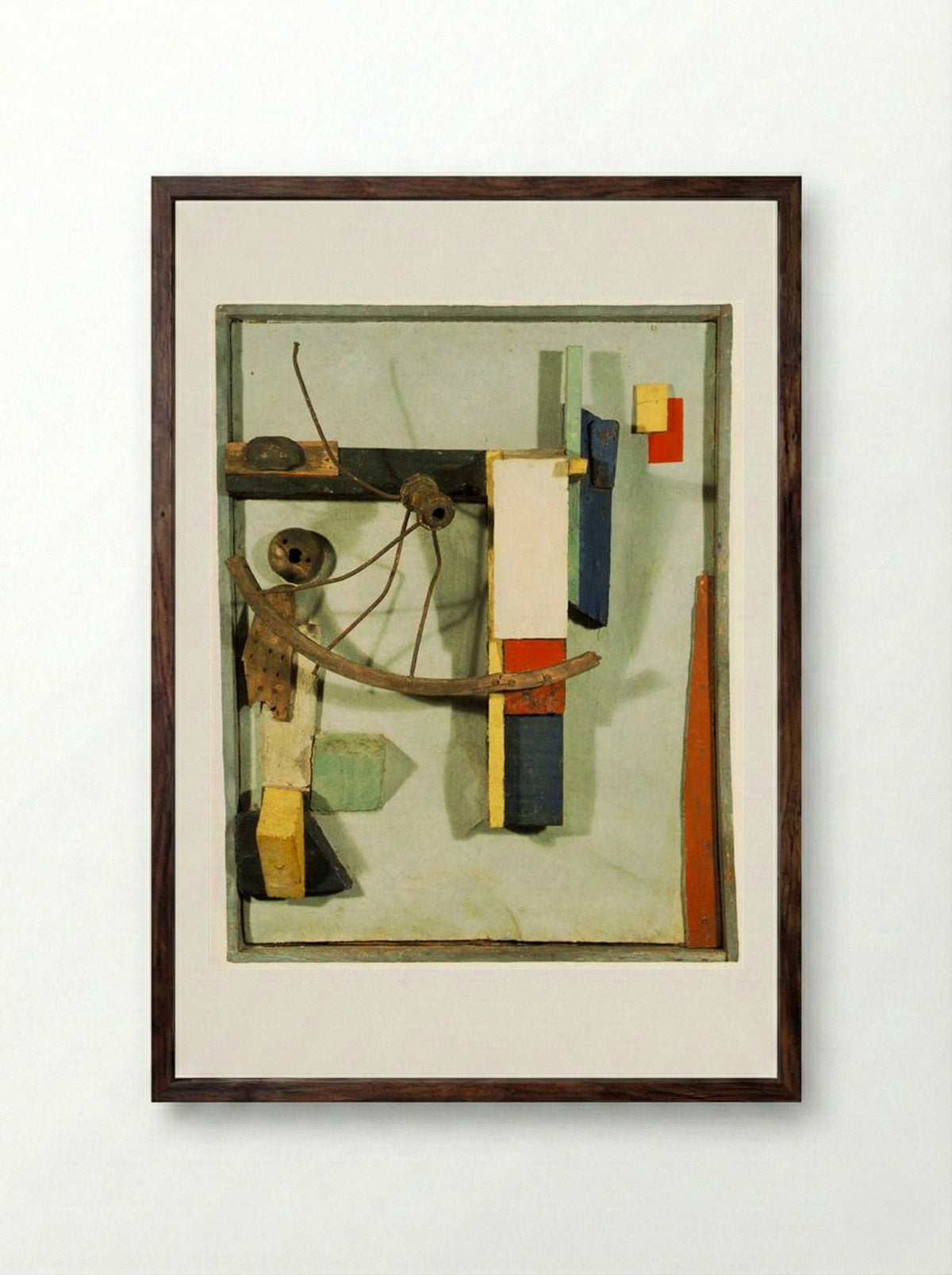 Small Sailors' Home - Kurt Schwitters - Framed Print Dark Wood