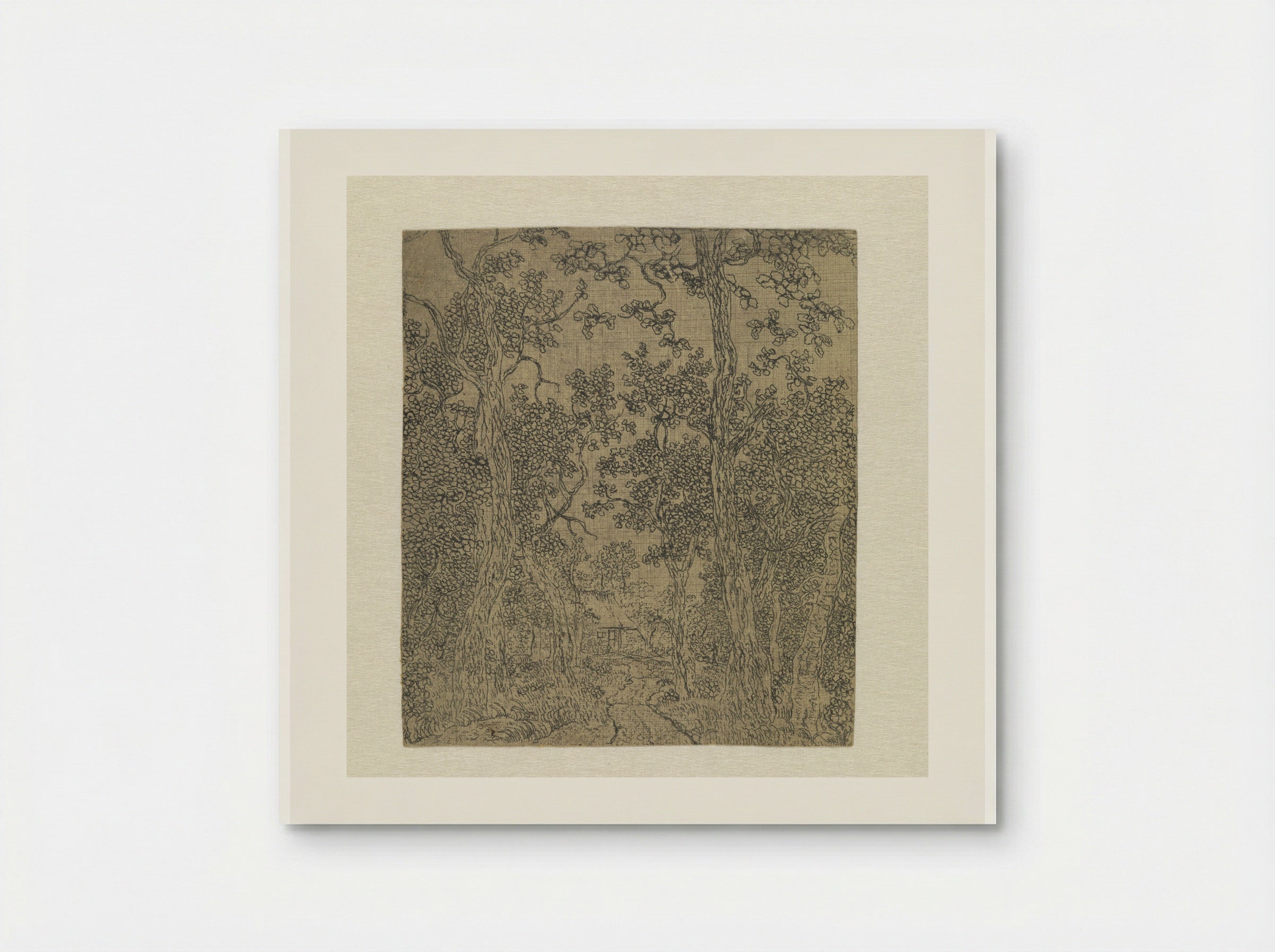 Small Wooded Landscape with a Road and a House - Hercules Segers - Poster