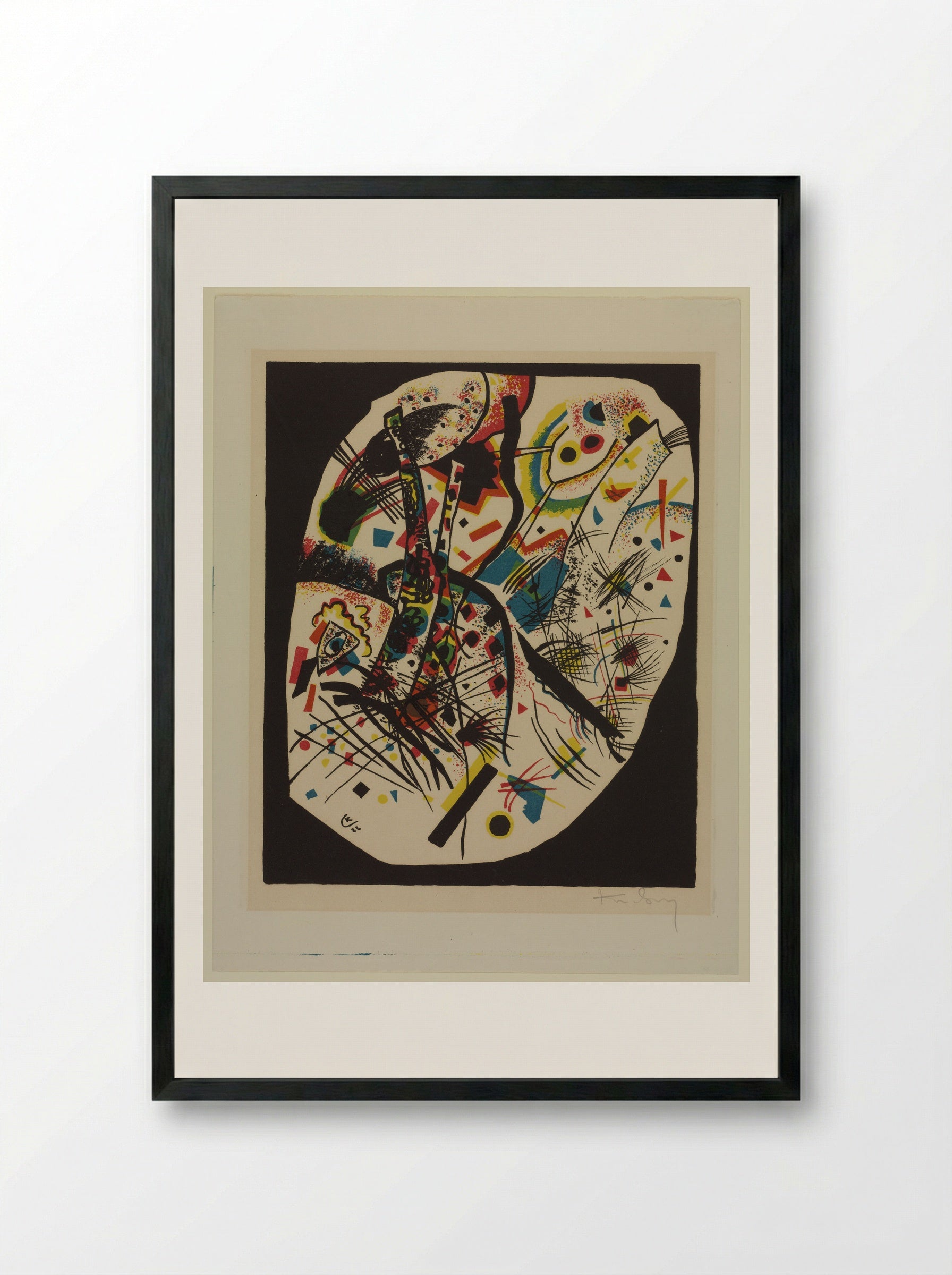 Small Worlds III - Wassily Kandinsky - Framed Print Black