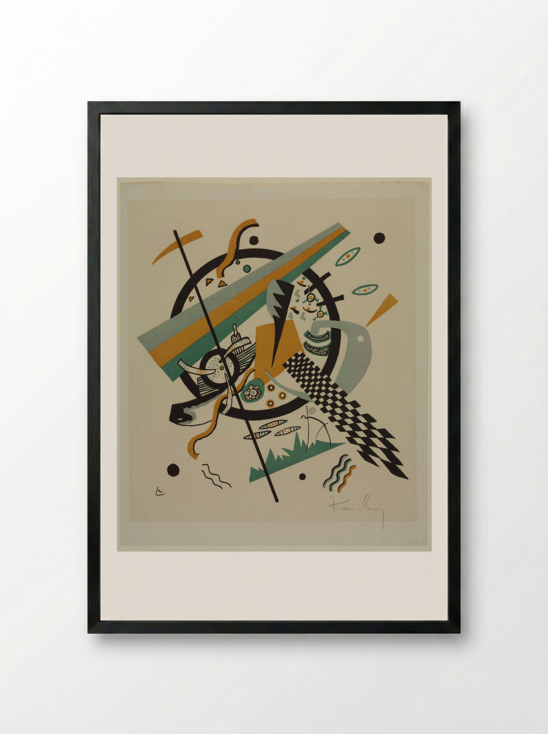 Small Worlds IV - Wassily Kandinsky - Framed Print Black