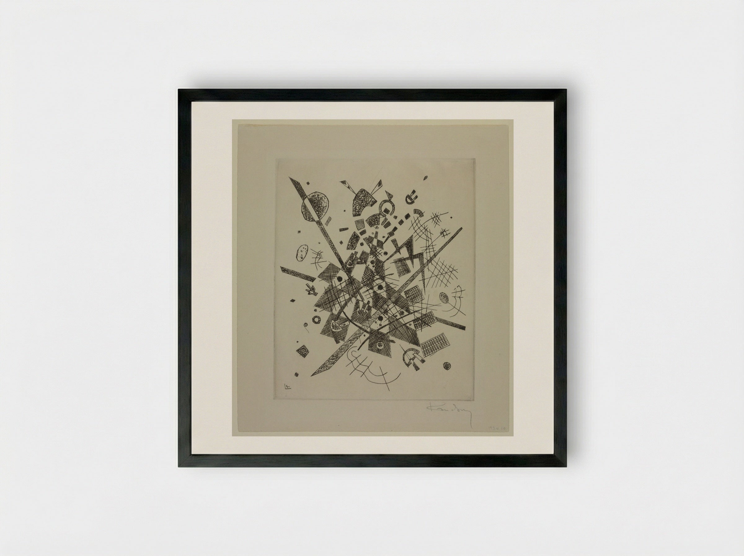 Small Worlds IX - Wassily Kandinsky - Framed Print Black