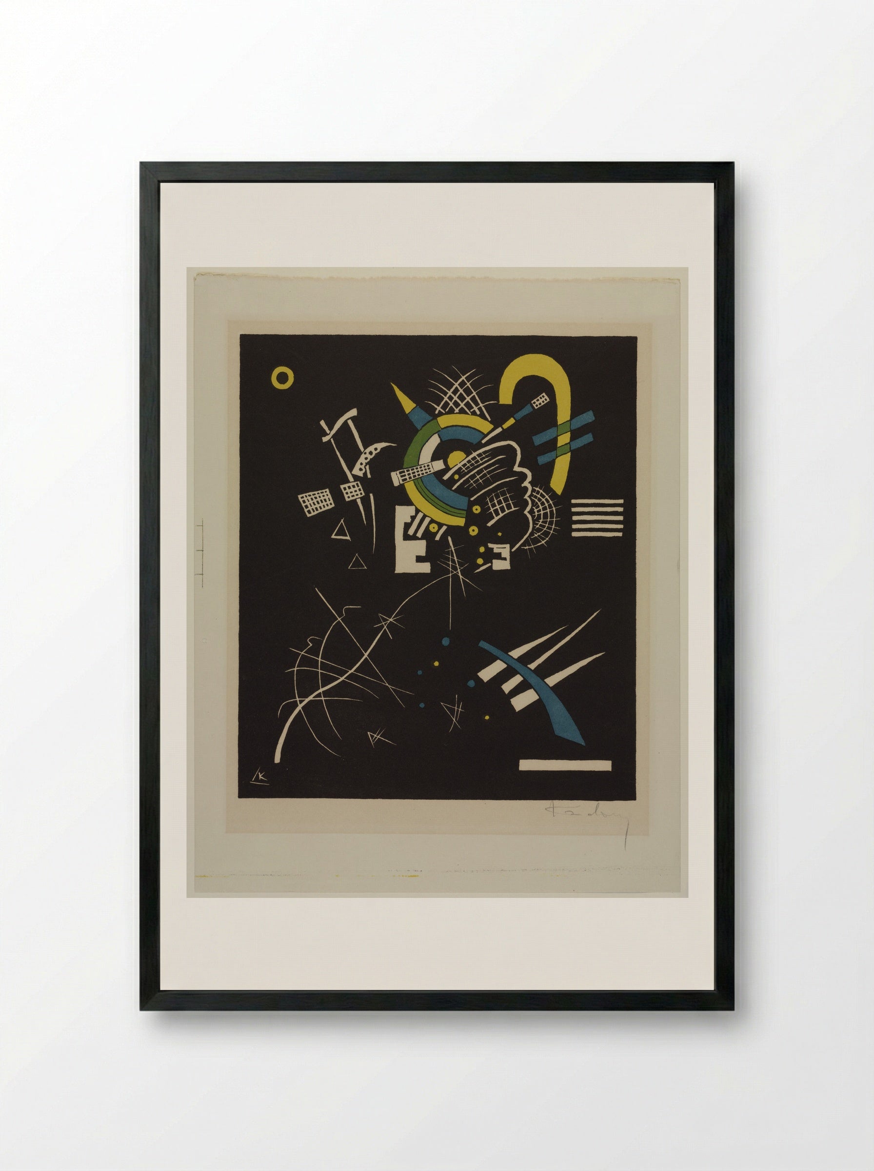 Small Worlds VII - Wassily Kandinsky - Framed Print Black