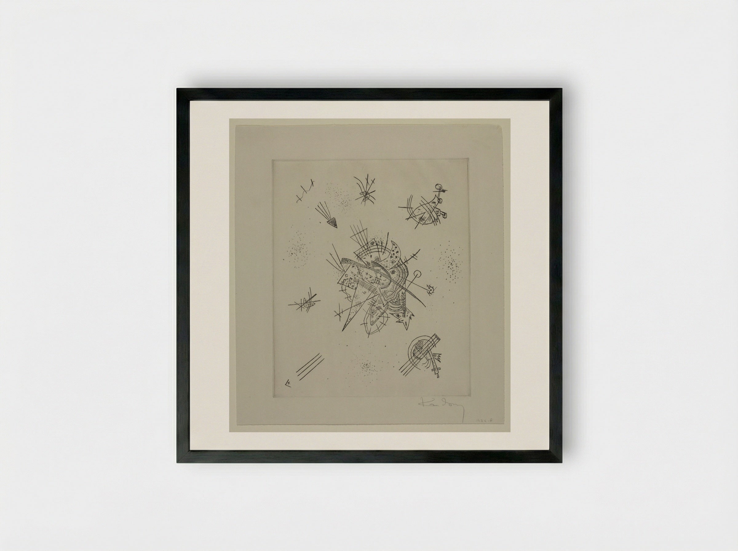 Small Worlds X - Wassily Kandinsky - Framed Print Black