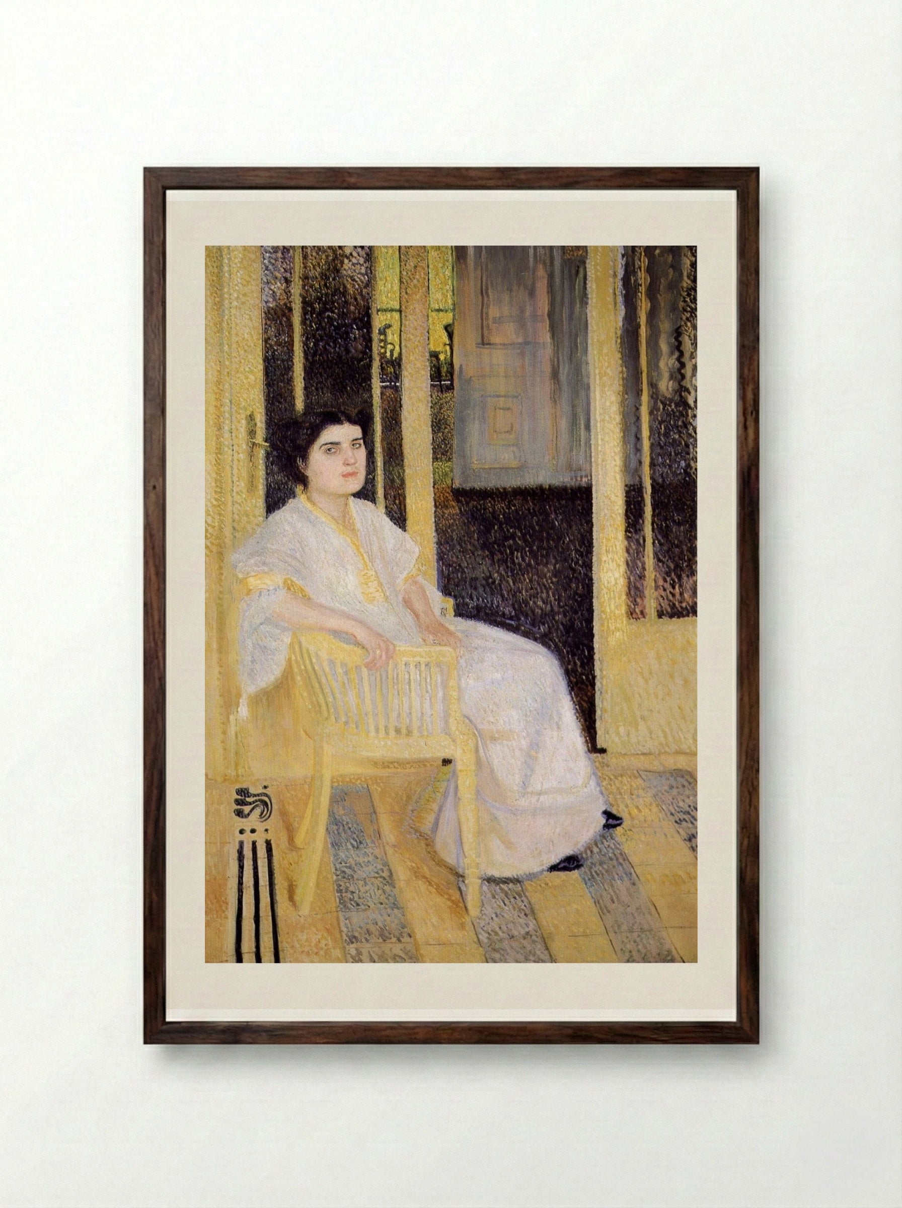 Smaragda Berg - Richard Gerstl - Framed Print Dark Wood