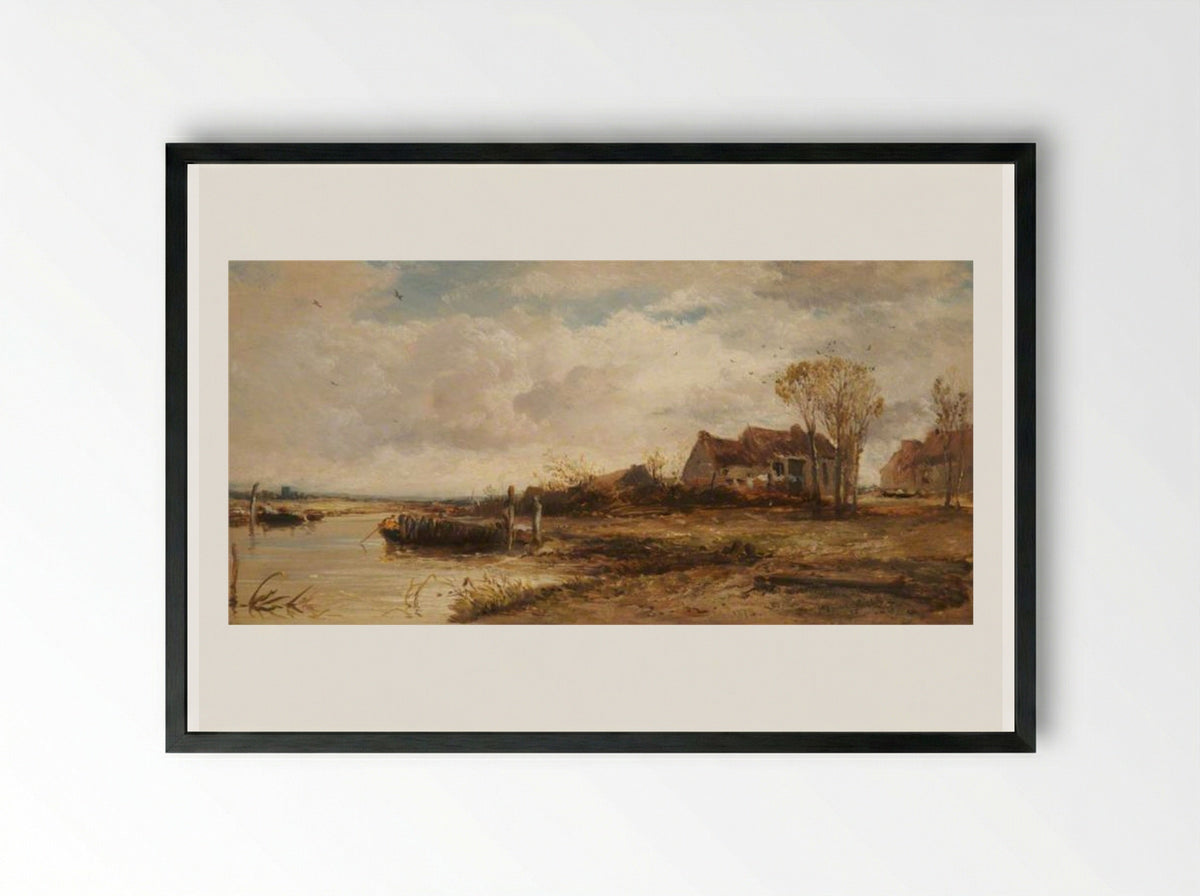Snape, Suffolk - James Webb - Framed Print Black