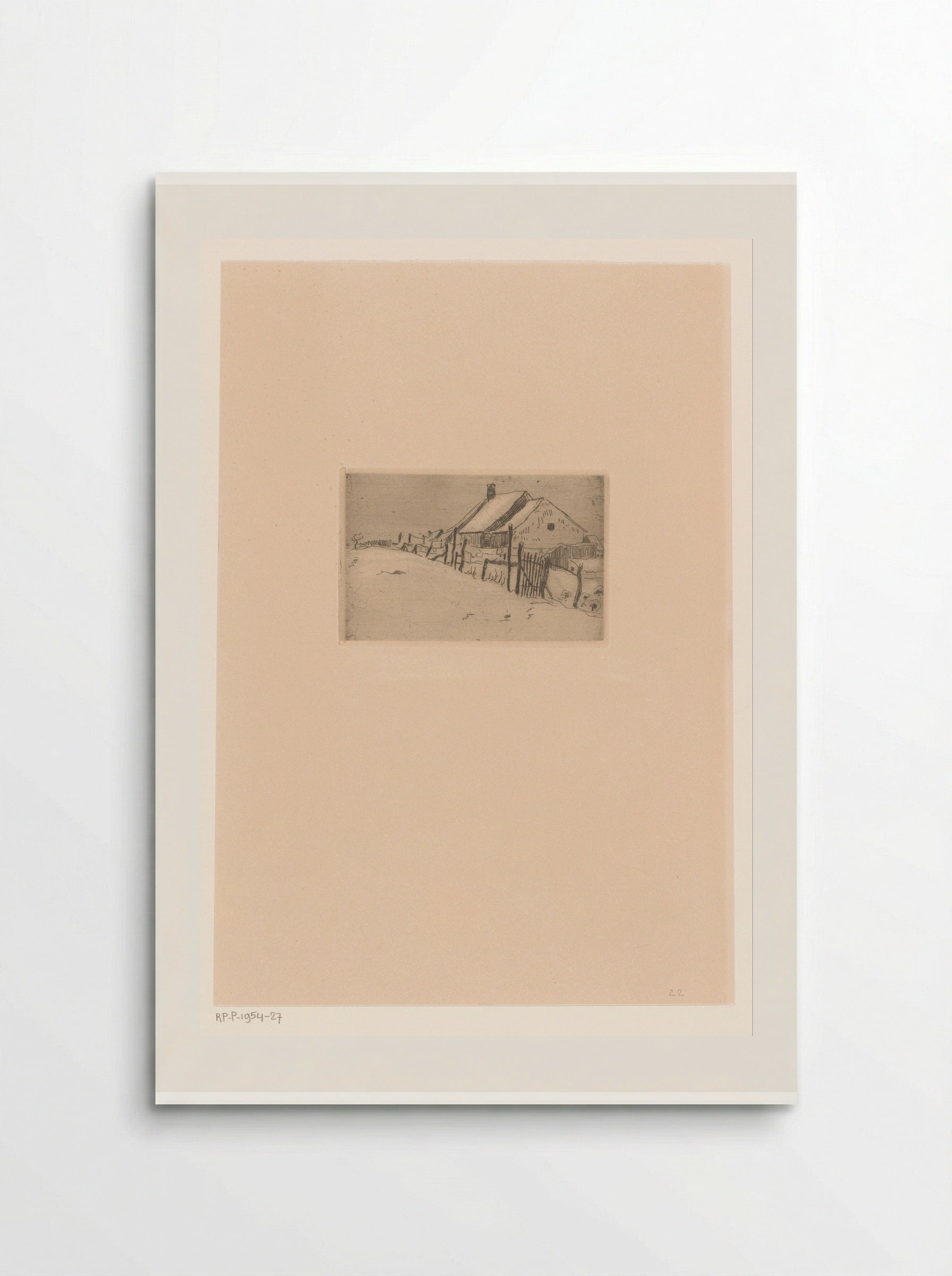 Sneeuwlandschap met huizen - Rik Wouters - Poster