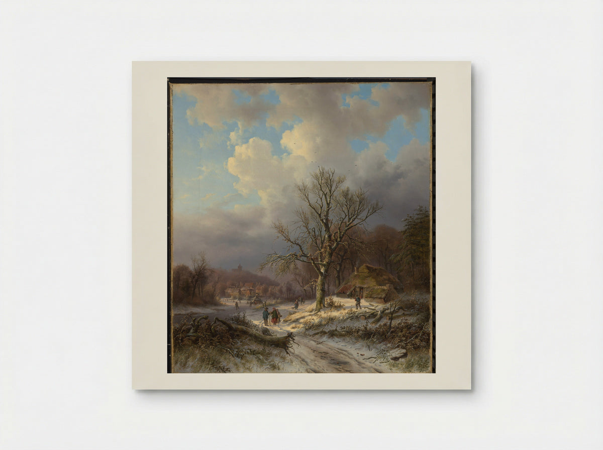 Sneeuwlandschap - Alexander Joseph Daiwaille - Poster