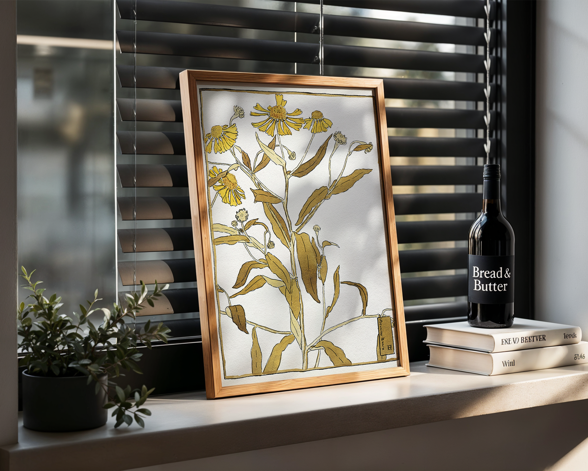 Sneeze-weed-(1915)-by-Hannah-Borger-Overbeck mockup