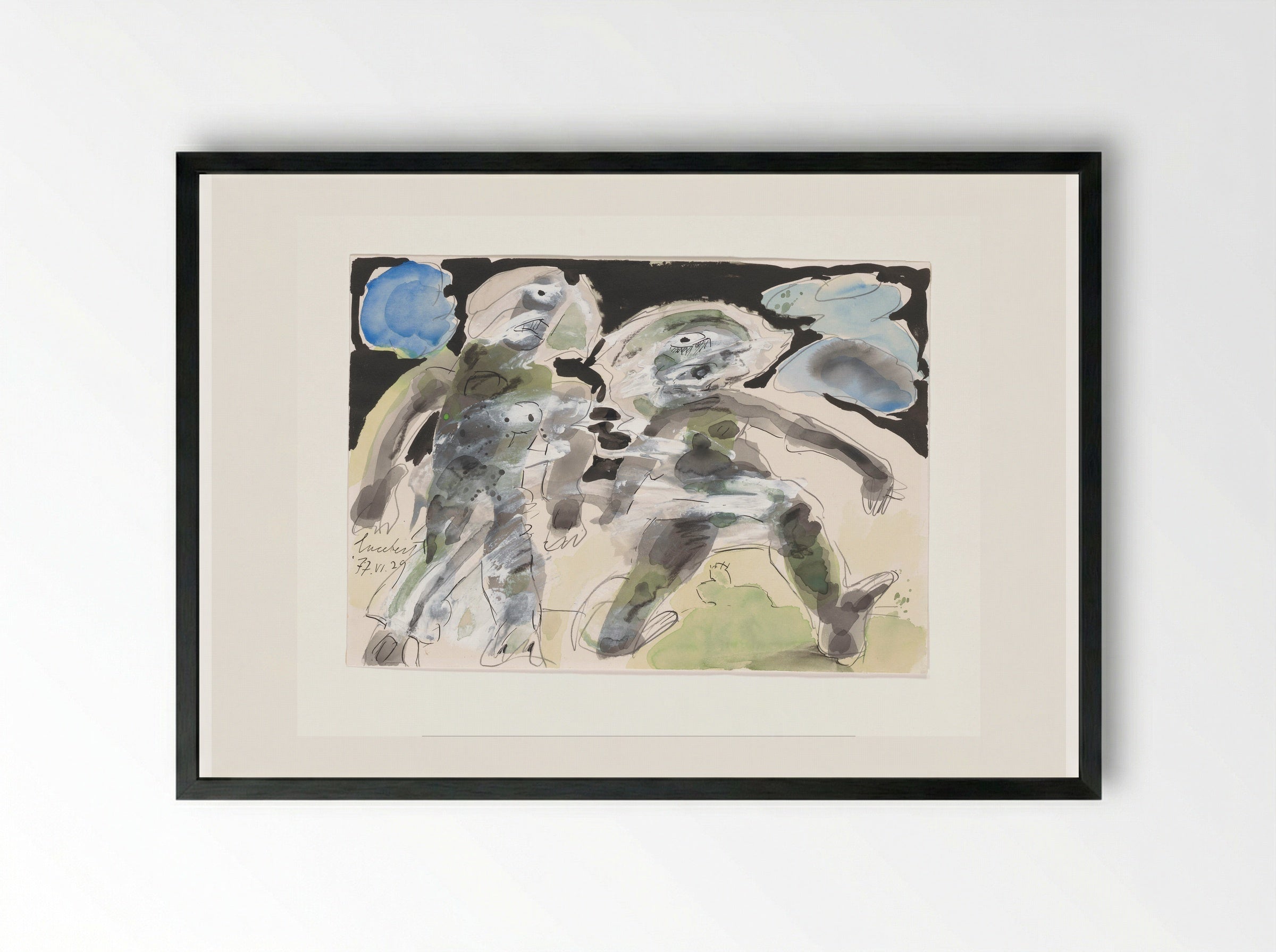 Snelheid - Lucebert - Framed Print Black