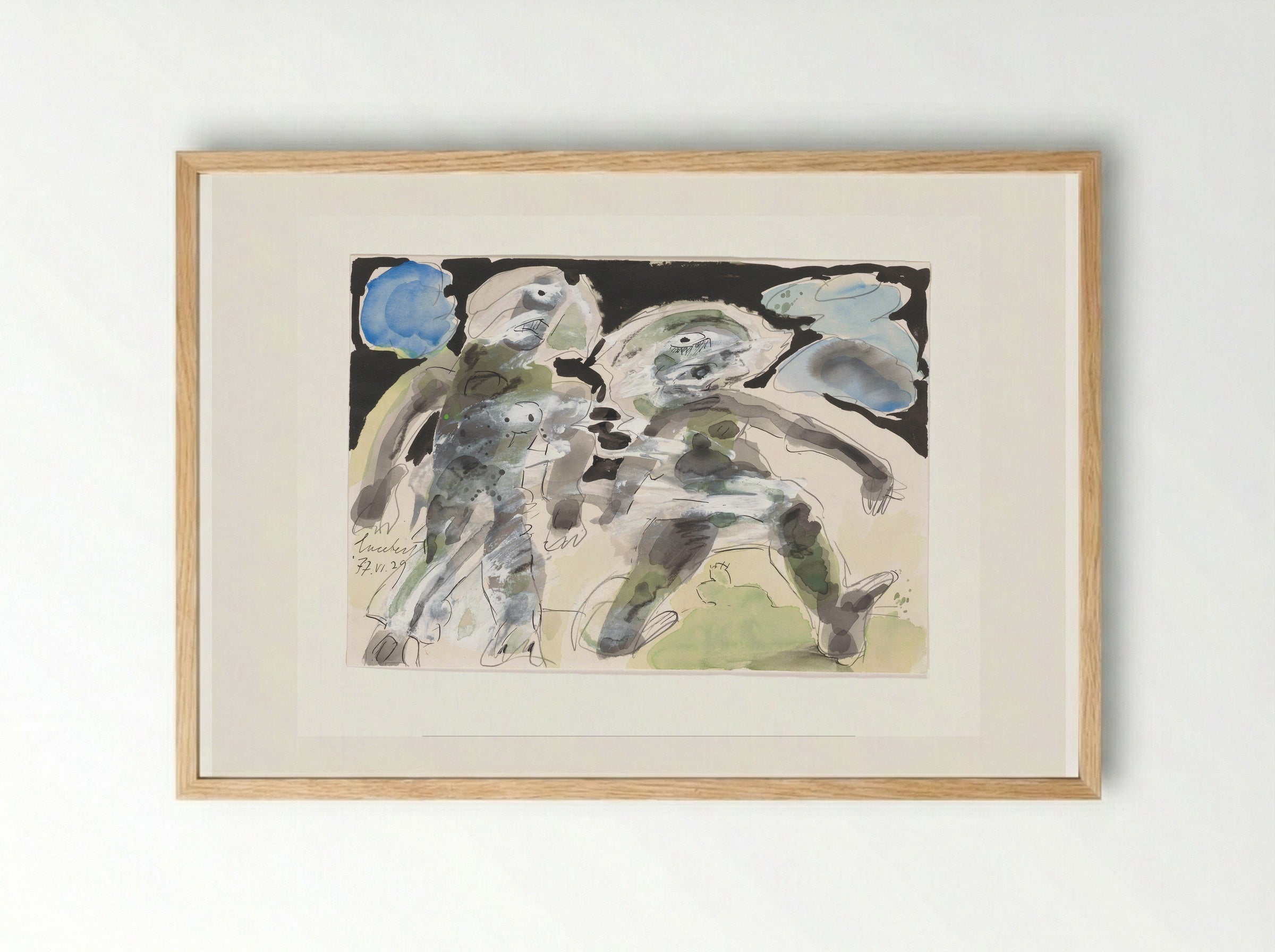 Snelheid - Lucebert - Framed Print Wood
